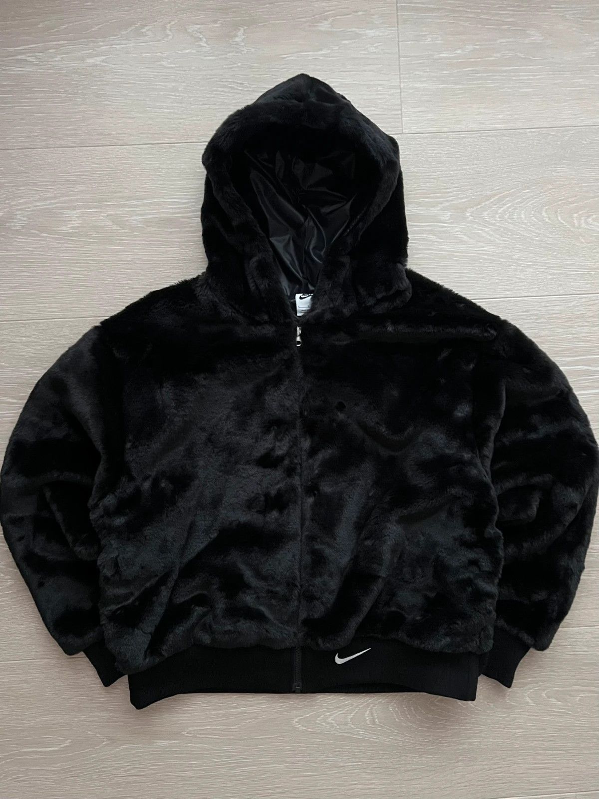 Nike Spring jacket puffer Nike big logo Size L / US 10 / IT 46 - 3 Thumbnail