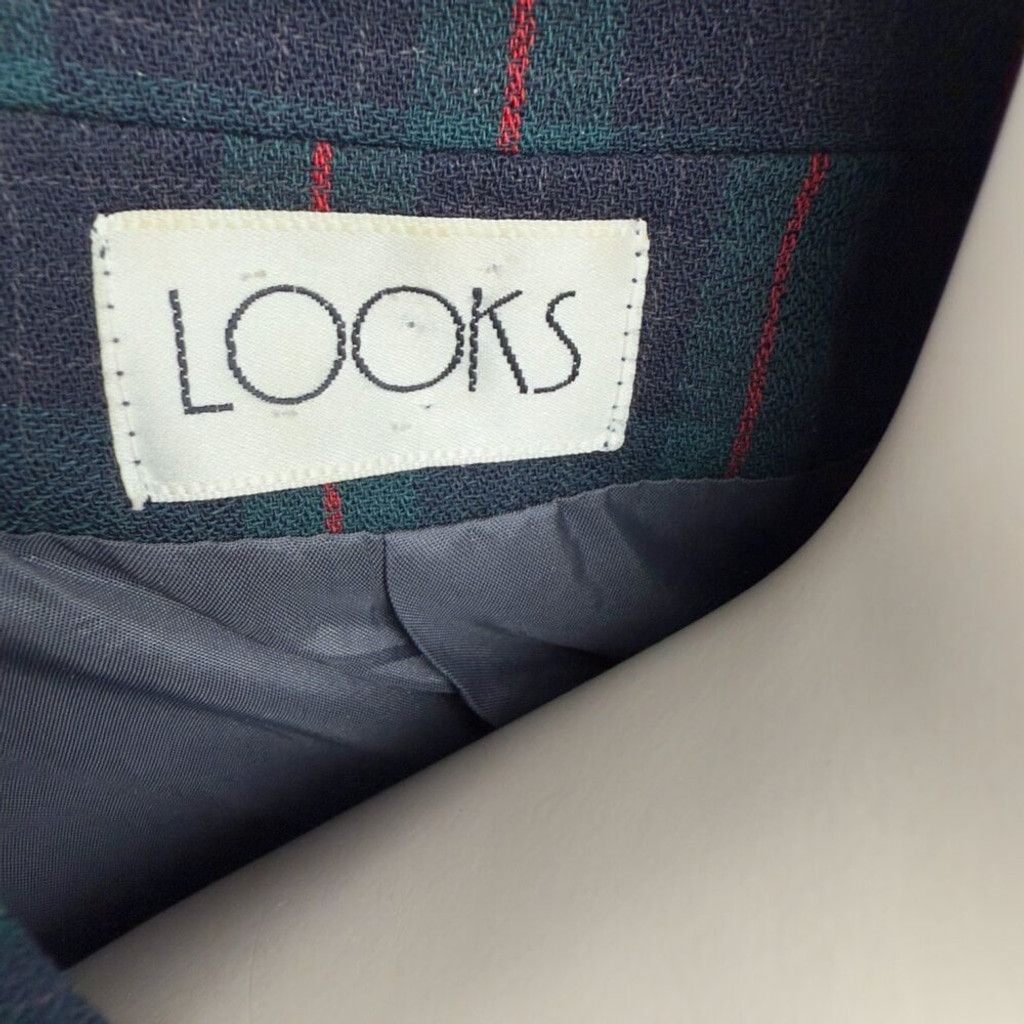 Vintage VINTAGE Academia Tartan Plaid Vest Waistcoat Green Blue Sz S Size XS / US 0-2 / IT 36-38 - 6 Thumbnail