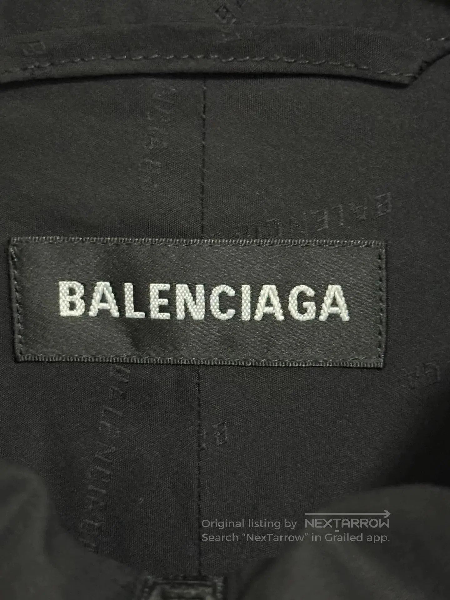 Balenciaga Balenciaga Logo Embroidered Black and White Jacket. Size US S / EU 44-46 / 1 - 4 Thumbnail