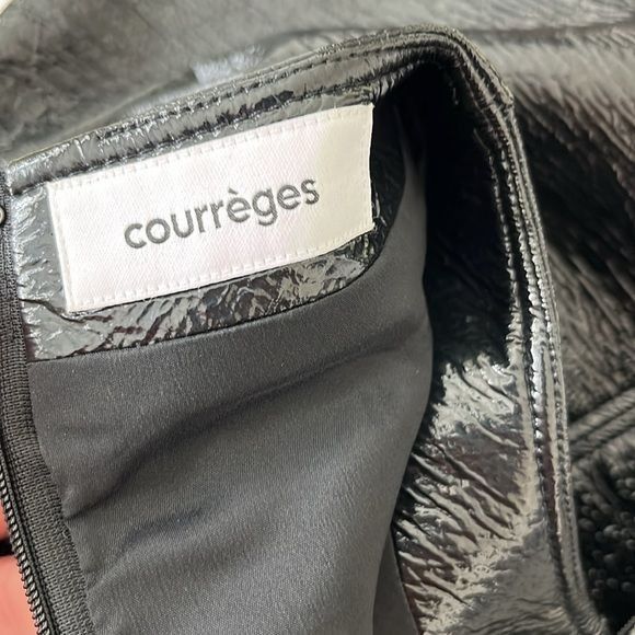 Courreges Courreges Cutout Vinyl Shift Dress Size L / US 10 / IT 46 - 9 Thumbnail
