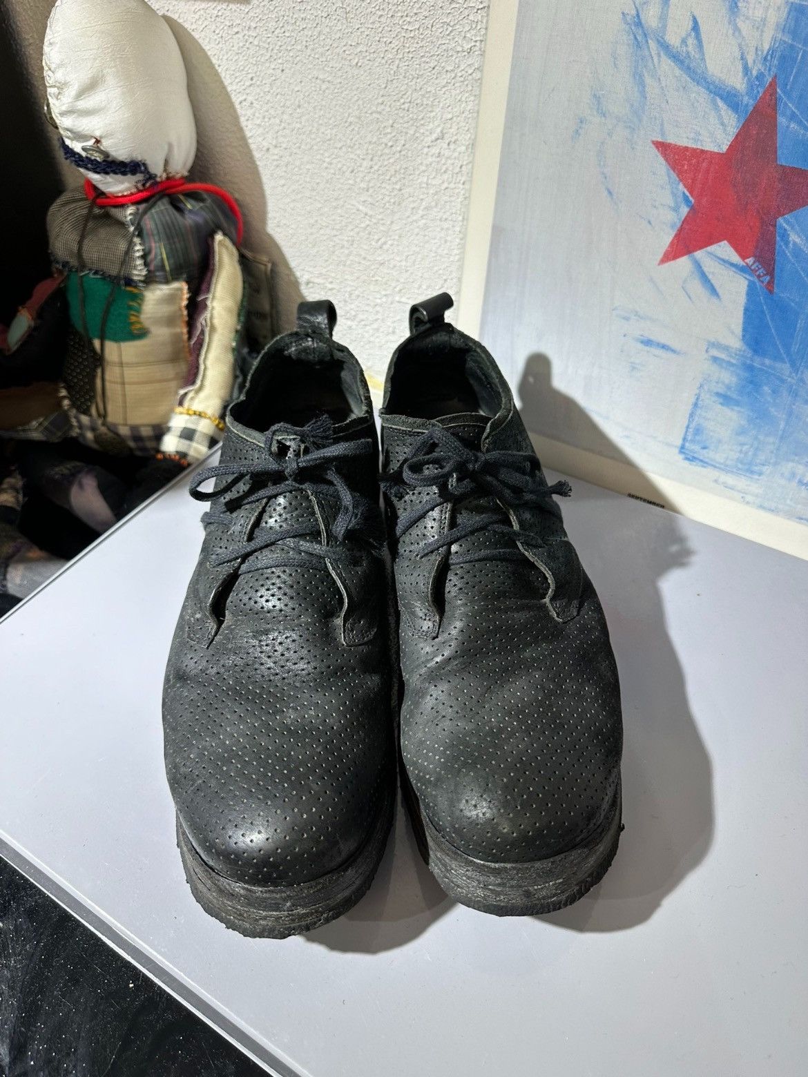 image of Boris Bidjan Saberi Derby Shoes in Black, Men's (Size 8)