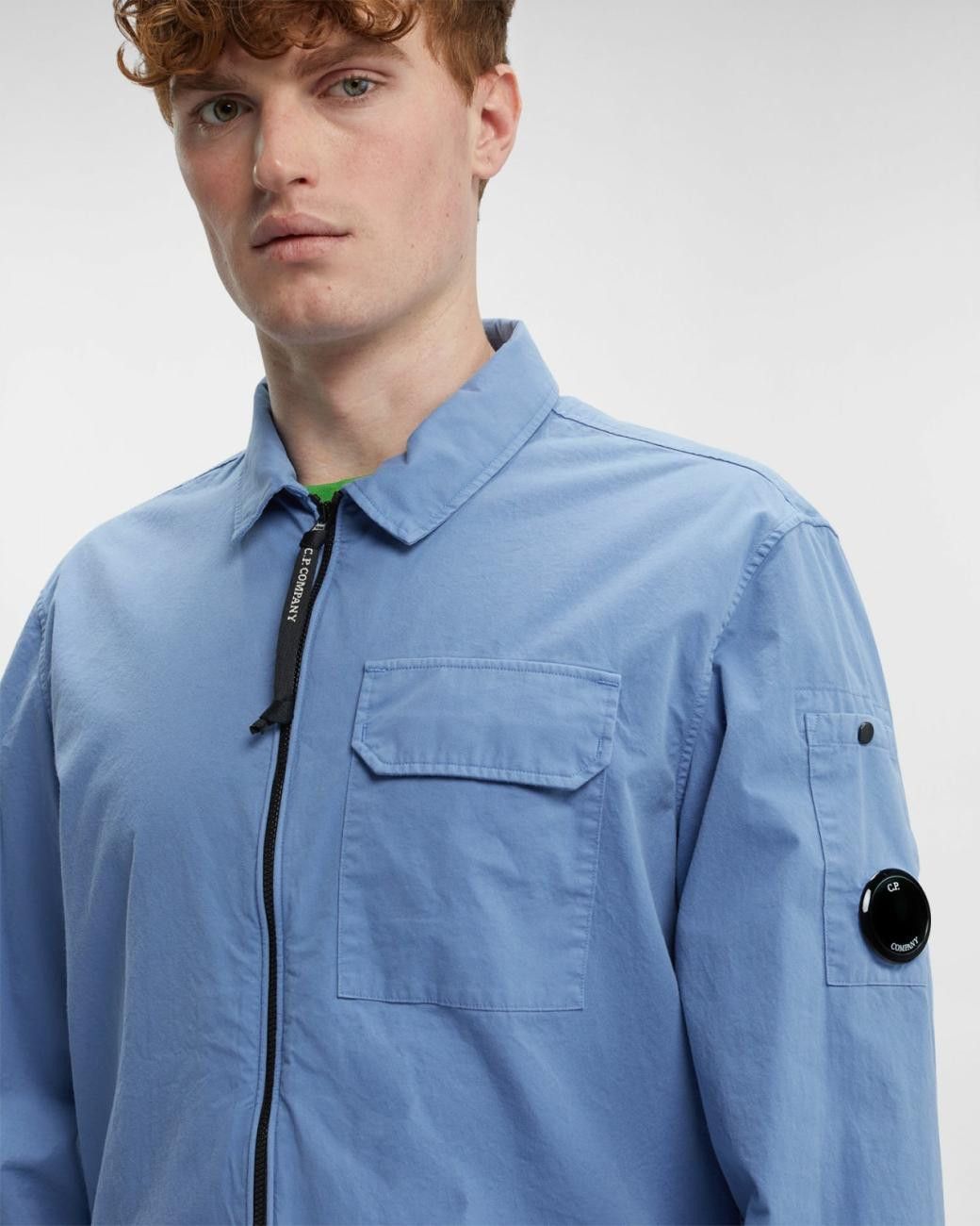 C.P. Company o1y1224 Solid Color Shirt in Blue Size US XXL / EU 58 / 5 - 4 Thumbnail