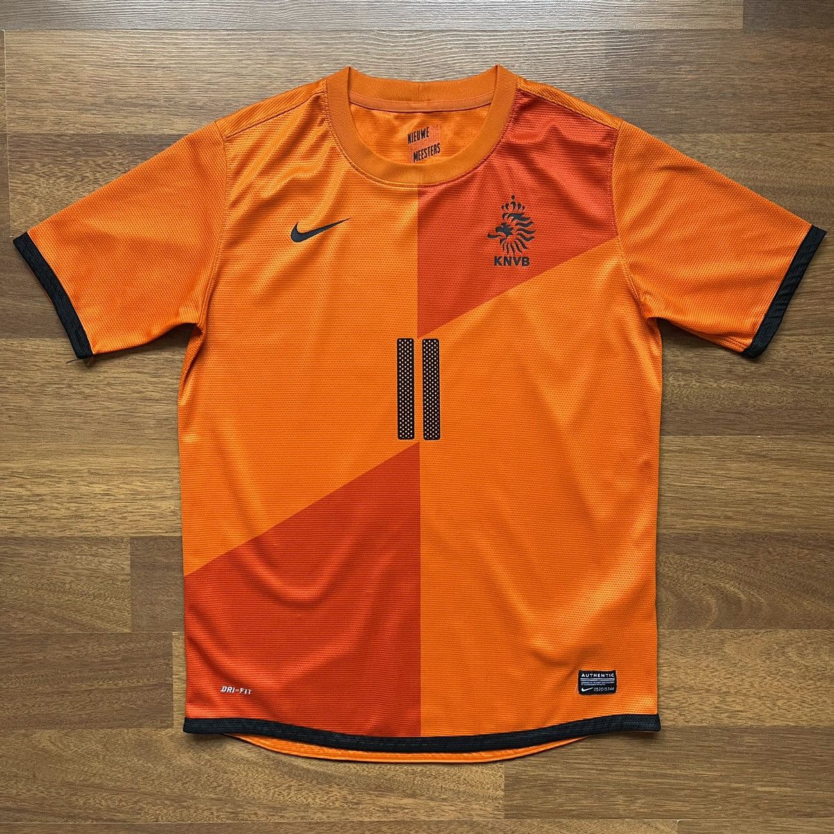 Nike × Vintage SIZE “Y XL” NETHERLANDS NIKE 2012 SOCCER JERSEY #11 ROBBEN Size US XXS / EU 40 - 2 Thumbnail