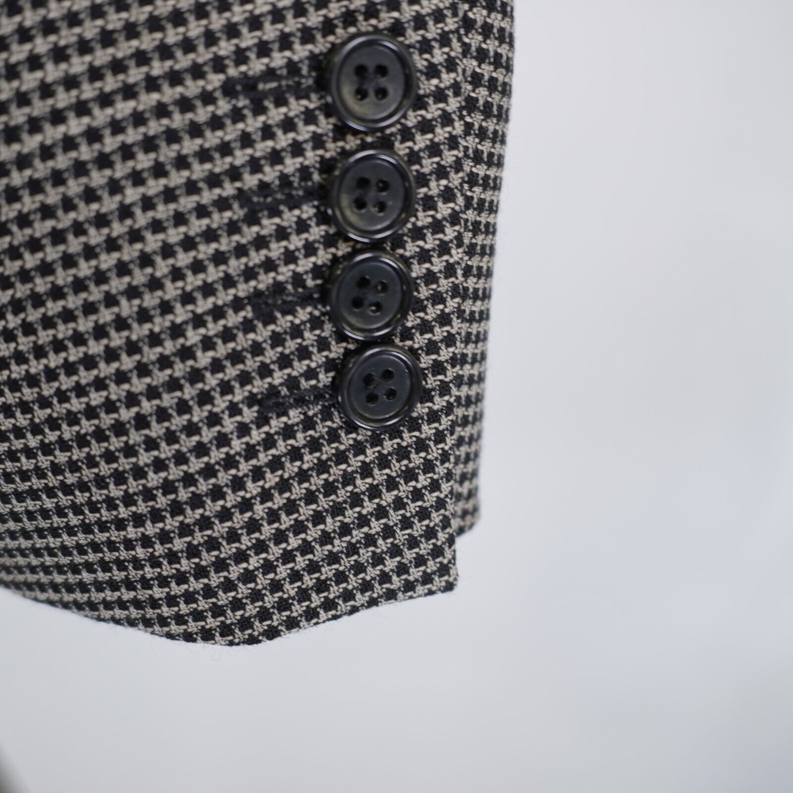 Other Montreal S. Cohen Performance Tweed Textured Wool Black Tan Size 48L - 3 Thumbnail
