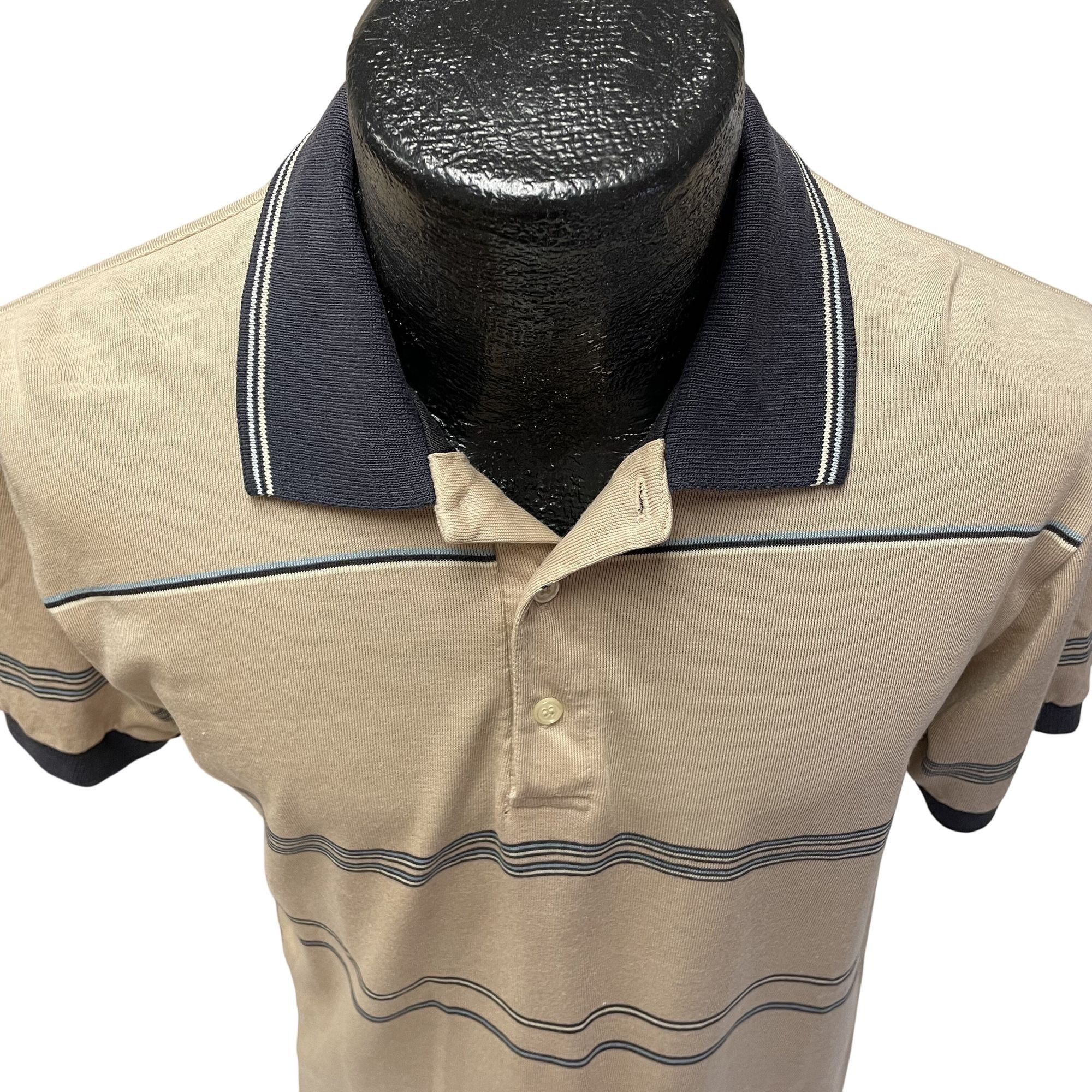 Other Vtg Stripe PREPPY POLO Golf ULTRA Thin Surfer Shirt Size US S / EU 44-46 / 1 - 2 Thumbnail