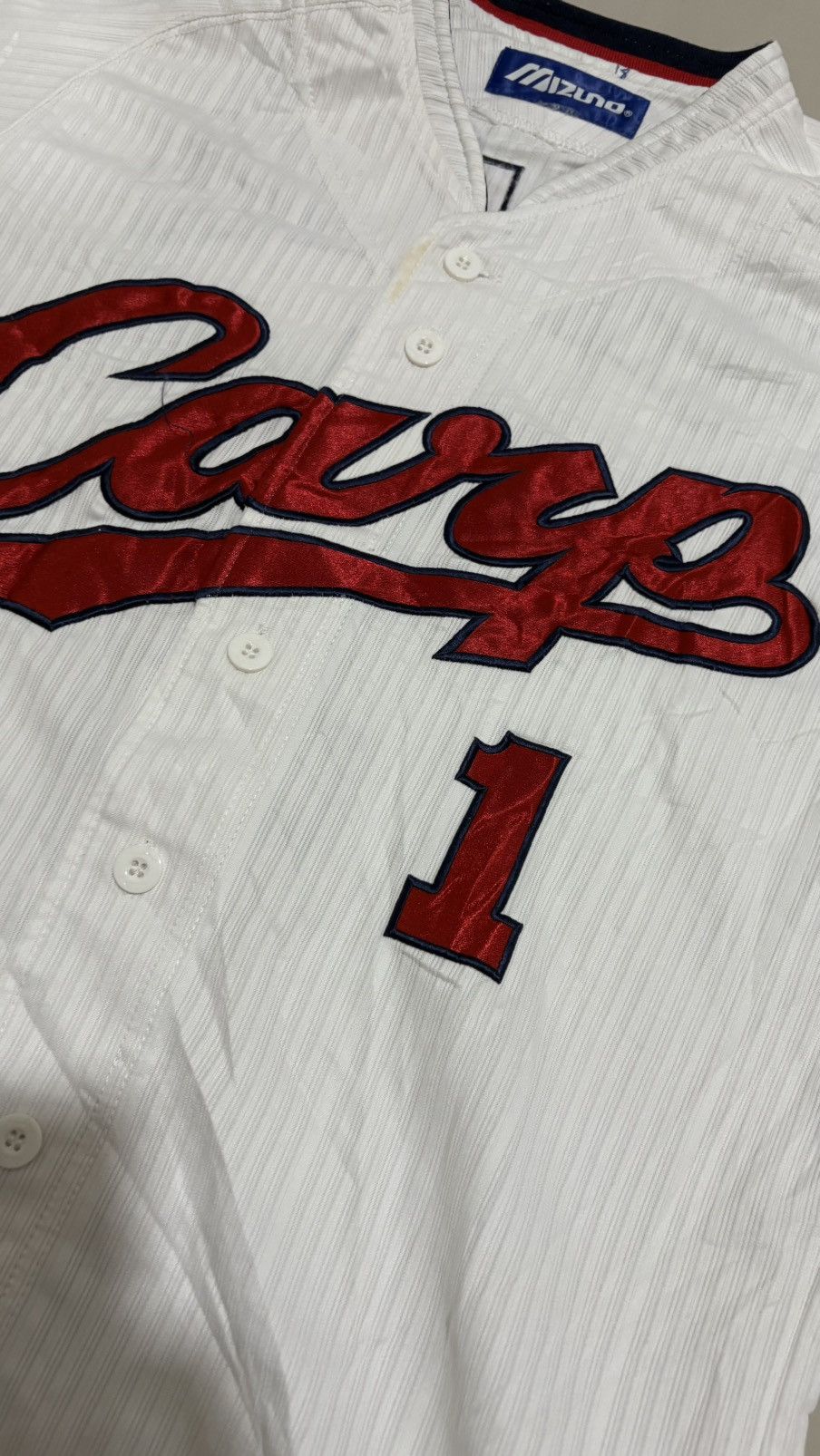 Japanese Brand Hiroshima Carp Japanese Baseball Jersey mizuno #1 Maeda Size US L / EU 52-54 / 3 - 3 Thumbnail