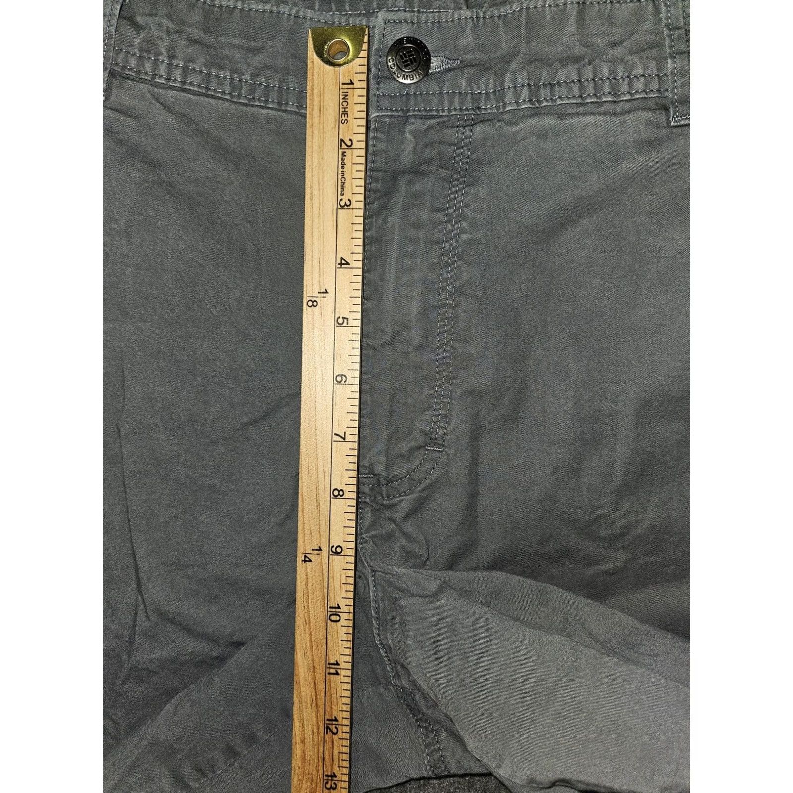 Vintage Columbia Mens 42x34 Gray Chino Regular Fit Stretch Casual Outdoor Travel Pants Size US 42 / EU 58 - 4 Thumbnail