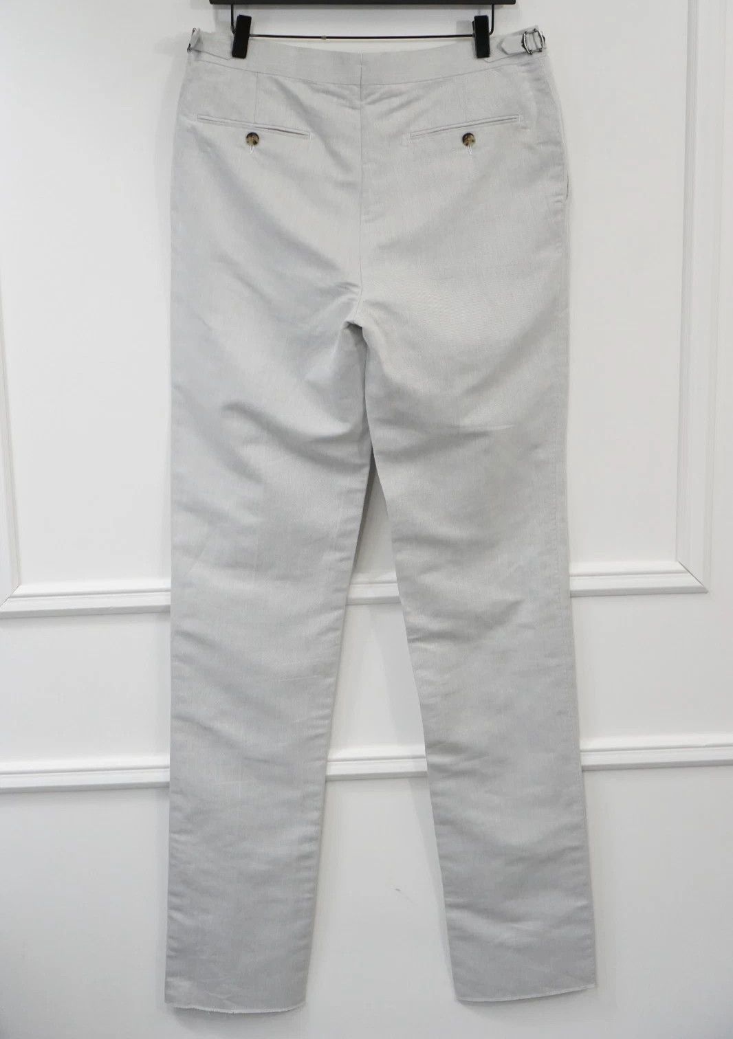 Suitsupply Men Suitsupply Pants Cotton & Linen Light Grey Brescia US40L Size 40L - 2 Thumbnail