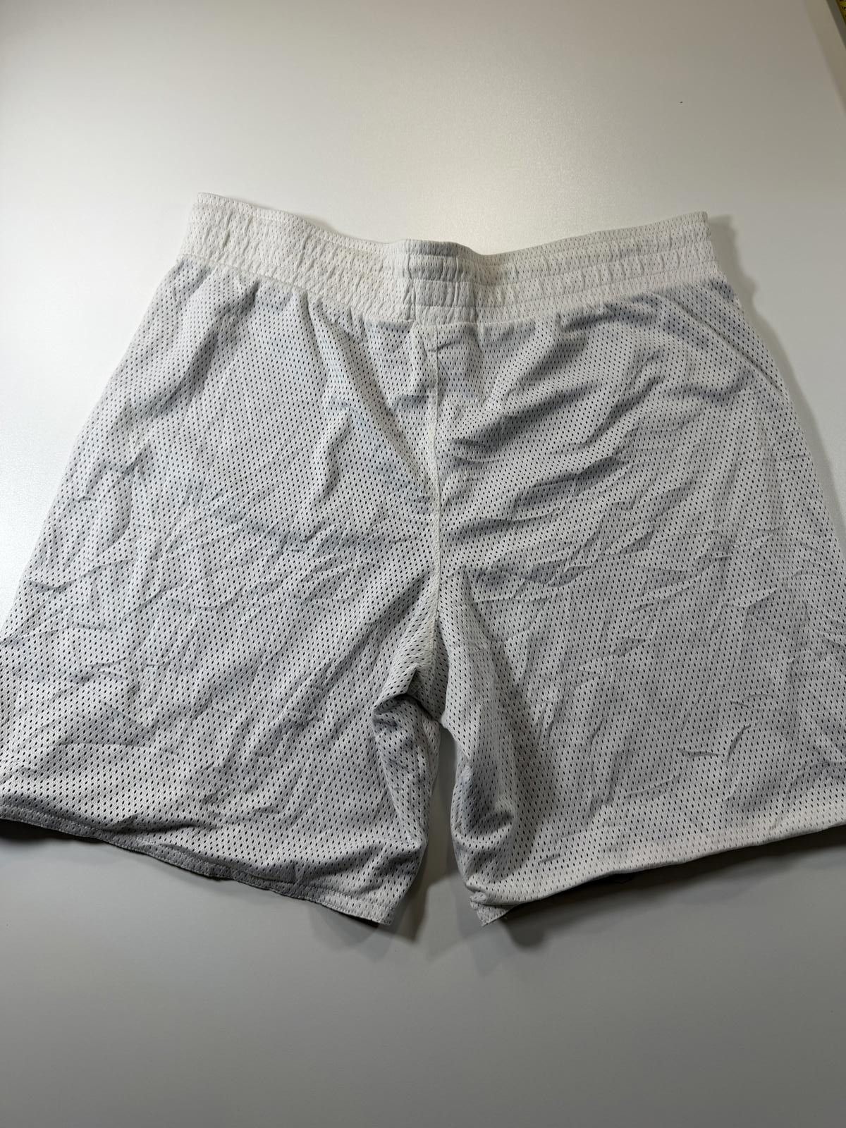 Nike Vintage Nike White Mesh Athletic Shorts with Basketball Logo Size US 32 / EU 48 - 10 Thumbnail