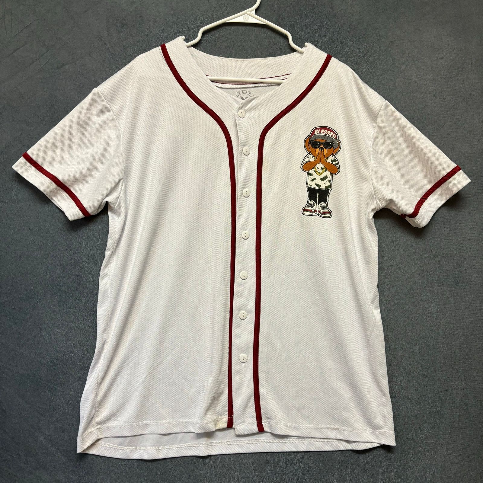 Other East West Hustle Jersey Shirt Mesh Streetwear Button 2-Sided Size US L / EU 52-54 / 3 - 1 Thumbnail