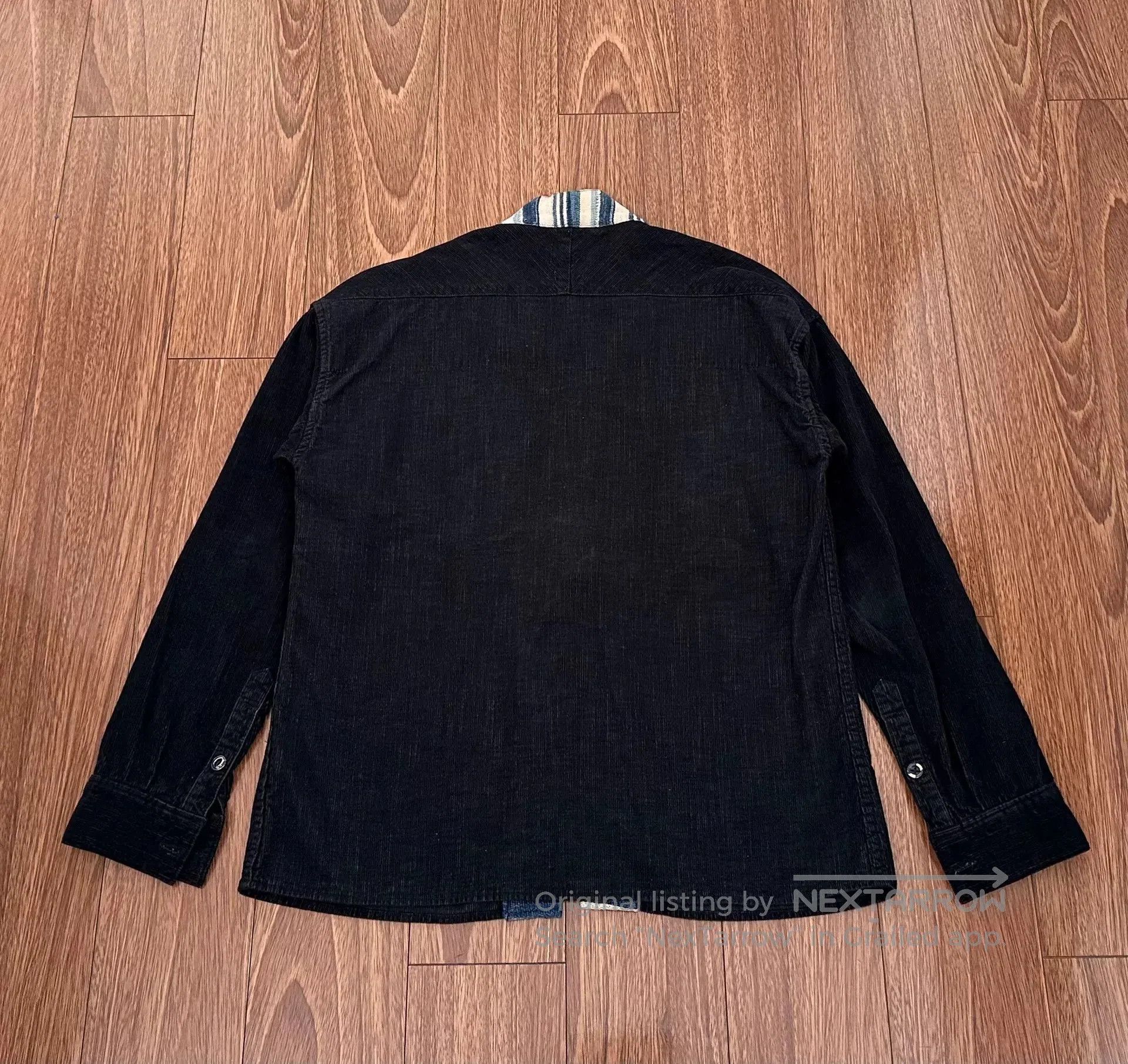 Visvim visvim lhamo shirt in black corduroy. Size US M / EU 48-50 / 2 - 2 Thumbnail