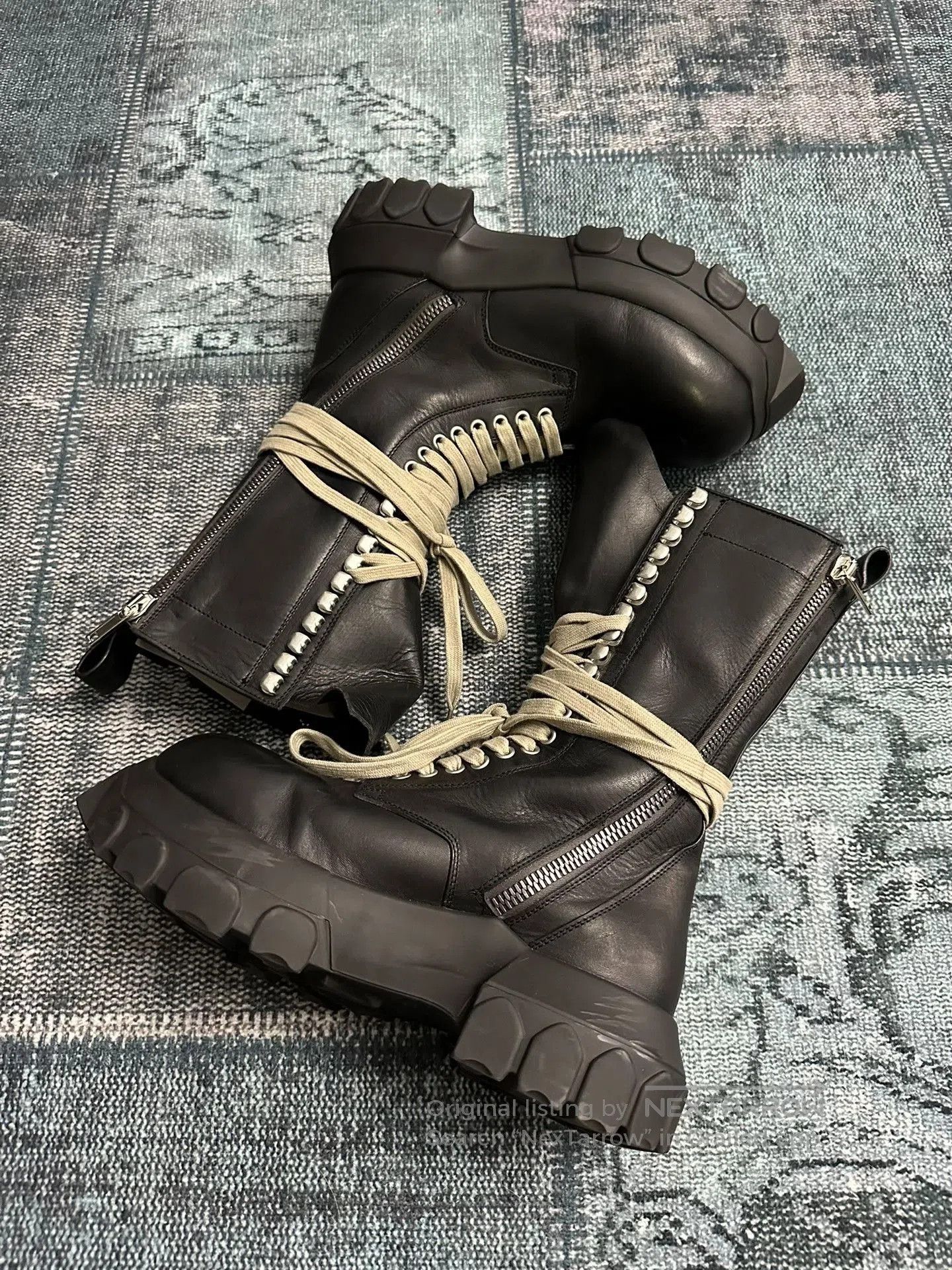 Rick Owens Rick Owens Octopus Strap Combat Boots. Size US 8 / IT 38 - 1 Thumbnail