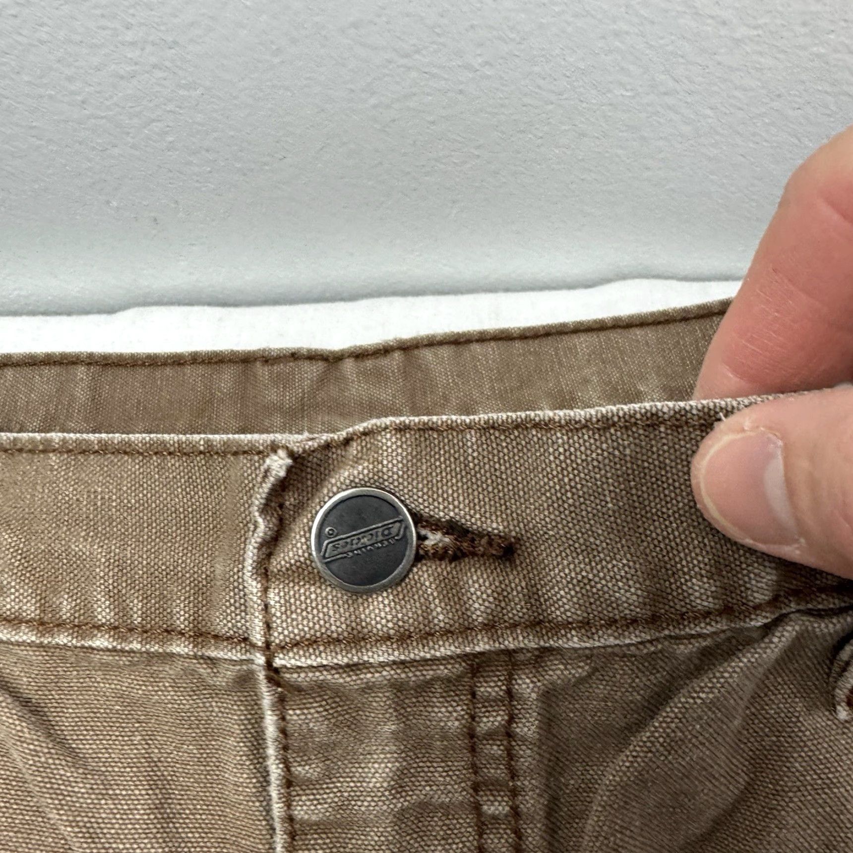 Dickies VINTAGE Dickies Pants Men's Canvas 36x30 Relaxed Fit Workwear Brown 1990s Punk Grunge Chino Shirt? Size US 36 / EU 52 - 4 Thumbnail