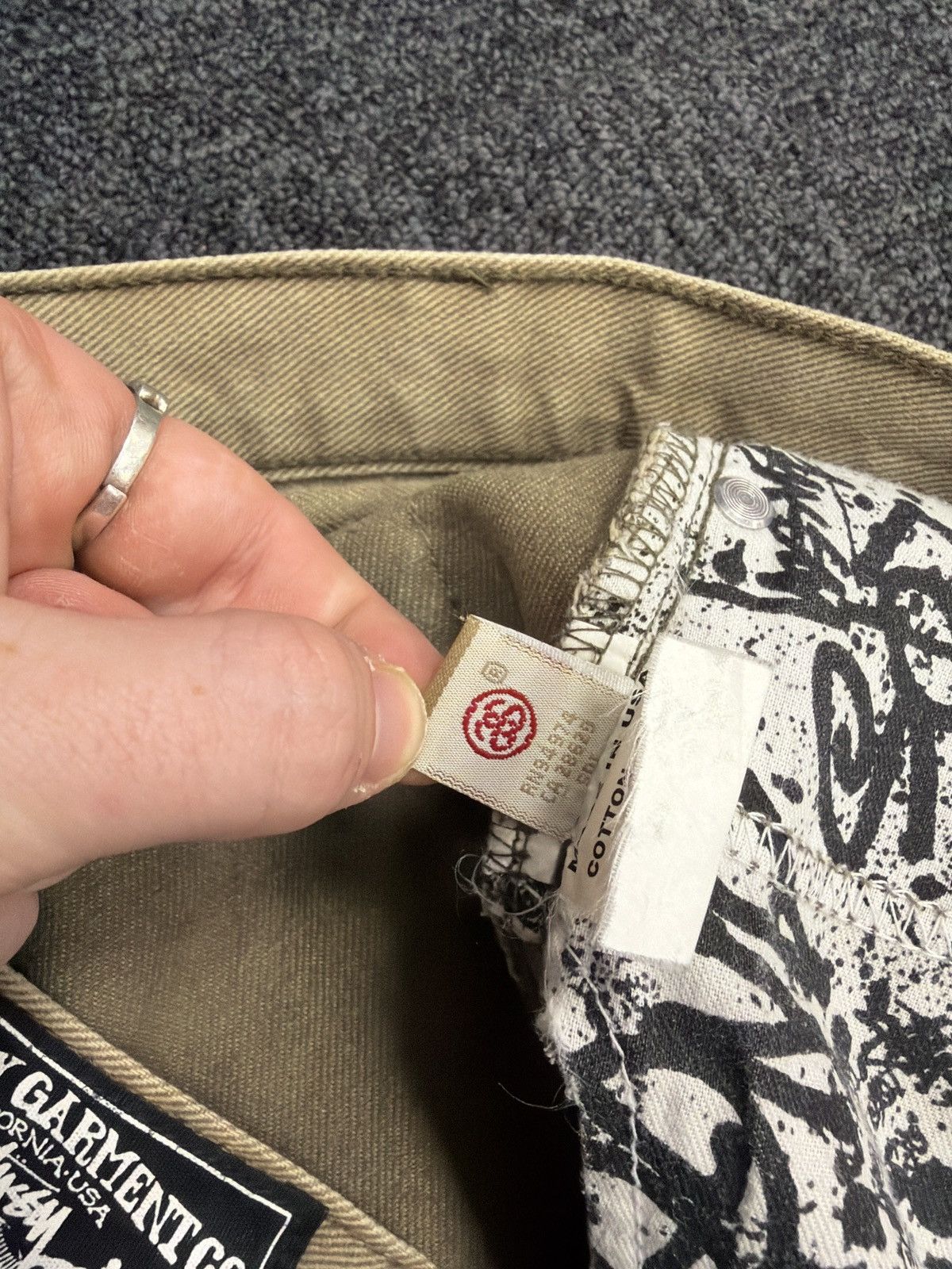 Stussy Vintage Stussy Tan Workwear Jeans - Waist: 32” Size US 32 / EU 48 - 10 Thumbnail