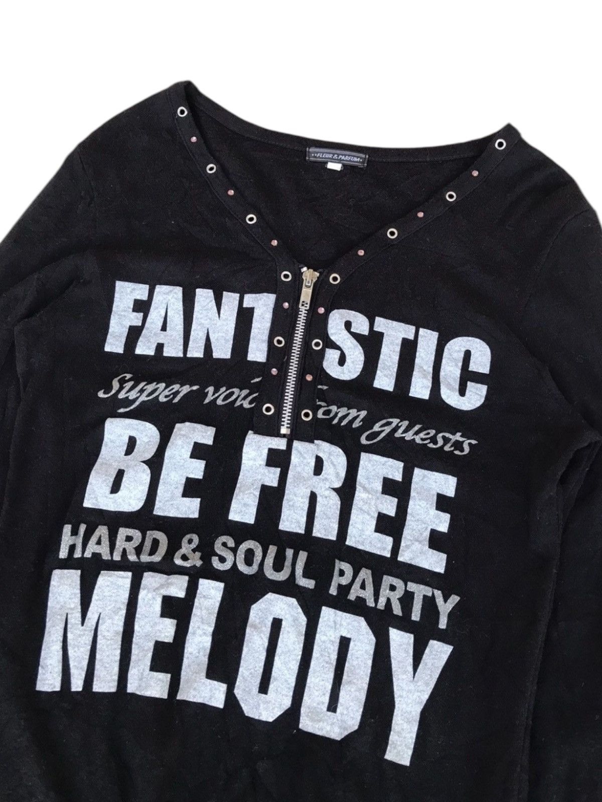 Designer × Japanese Brand Japanese Poem Studded Longsleeve Size L / US 10 / IT 46 - 2 Thumbnail