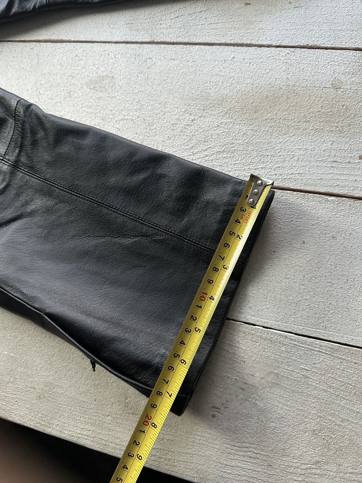 Leather 🚨Vintage leather pants motorcycles Black LUXURY Y2K Size 27" / US 4 / IT 40 - 19 Thumbnail