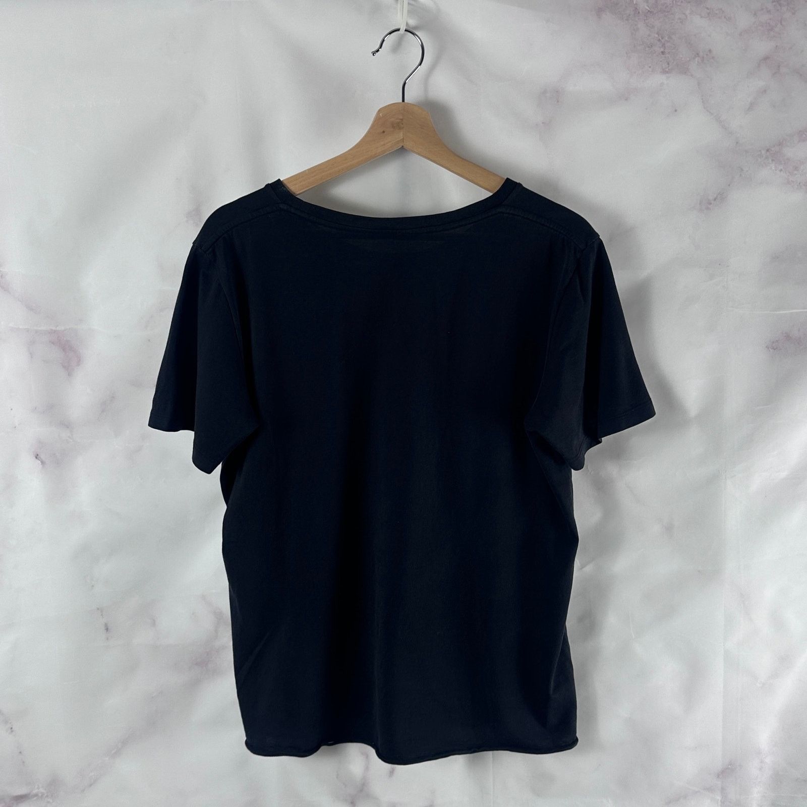 Saint Laurent Paris Black Text Tee Size US L / EU 52-54 / 3 - 6 Thumbnail