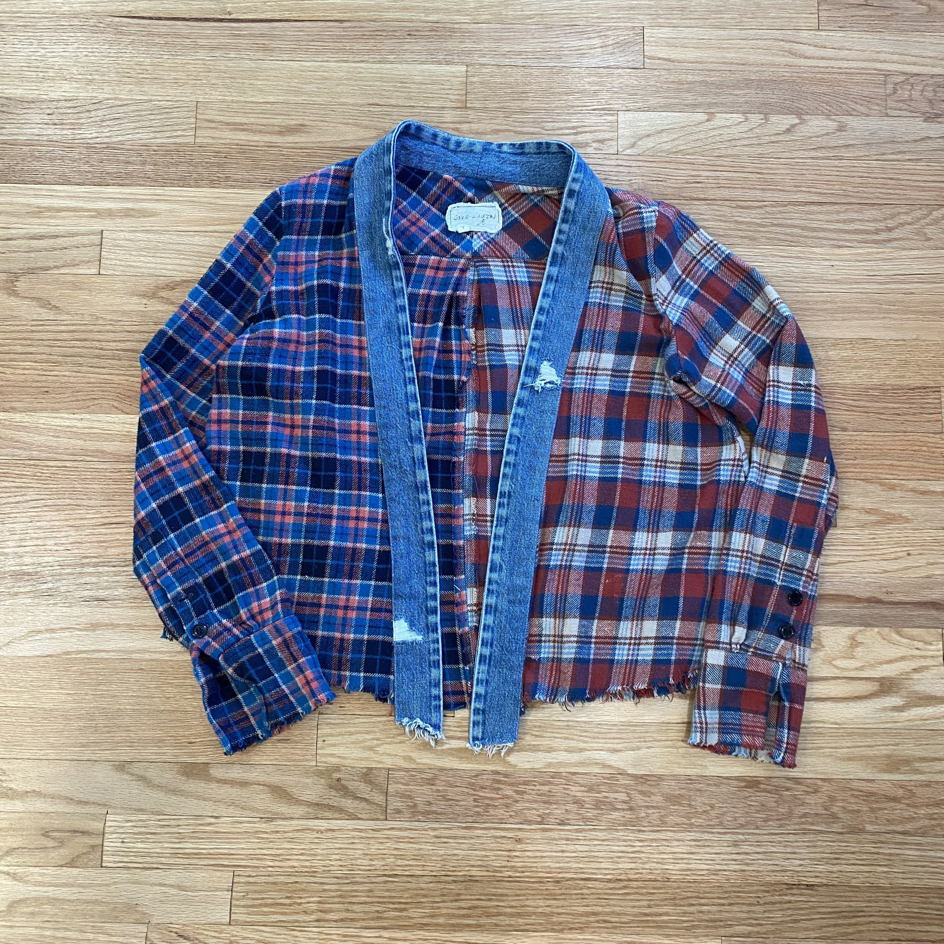 Greg Lauren Greg Lauren 2 Tone Flannel Christian Studio Kimono Size US XS / EU 42 / 0 - 1 Thumbnail