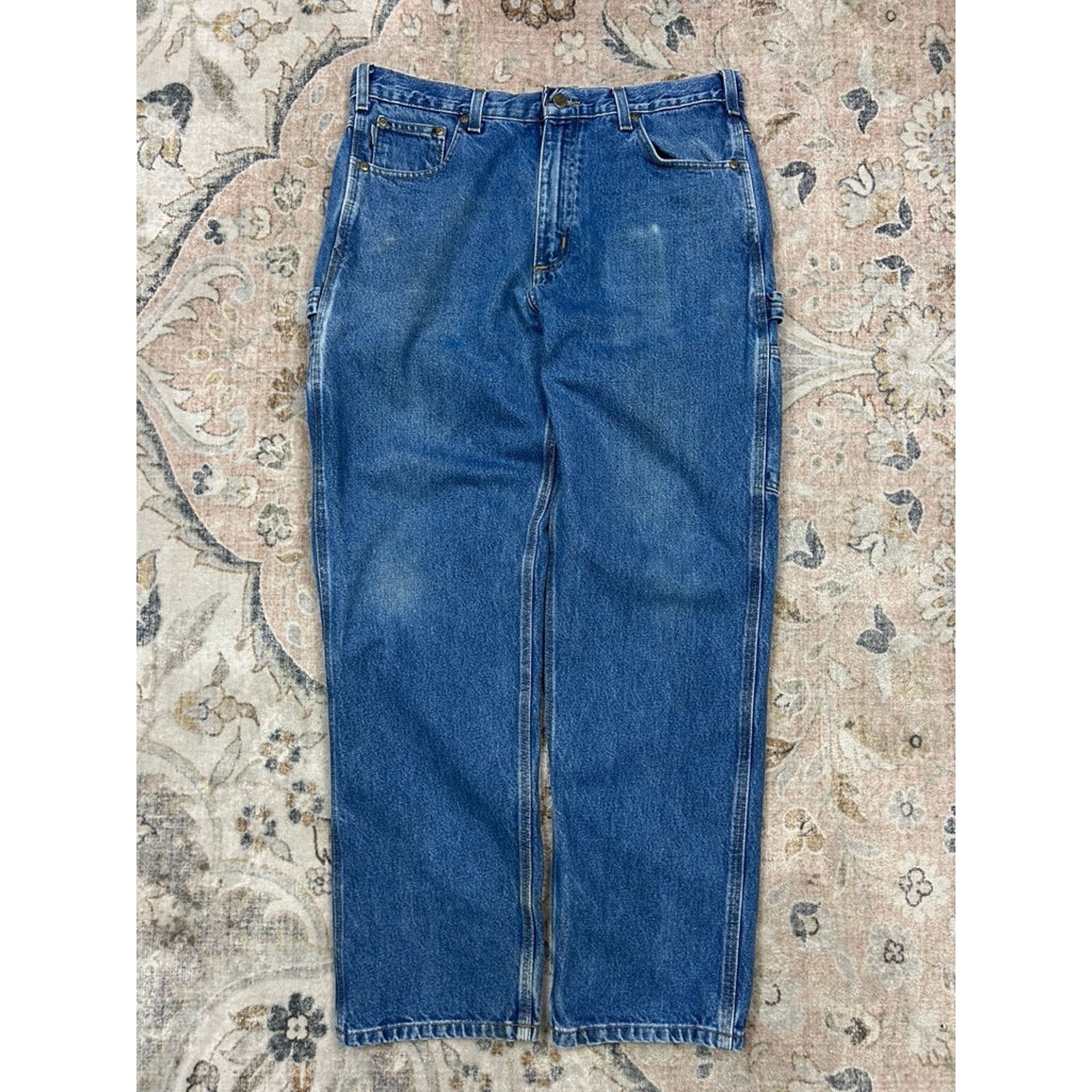 Carhartt Vintage Carhartt Denim Carpenter Dark Jeans Pants 36W Size US 36 / EU 52 - 1 Thumbnail