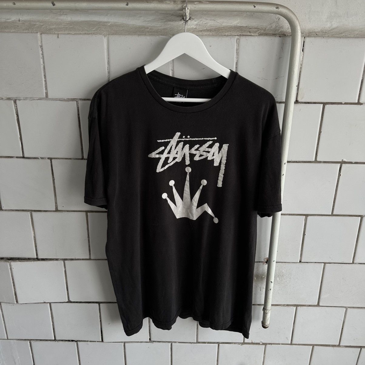 Japanese Brand × Stussy VTG Japanese Style Stussy T-shirts Big Logo SK8 Trashed Size US L / EU 52-54 / 3 - 4 Thumbnail