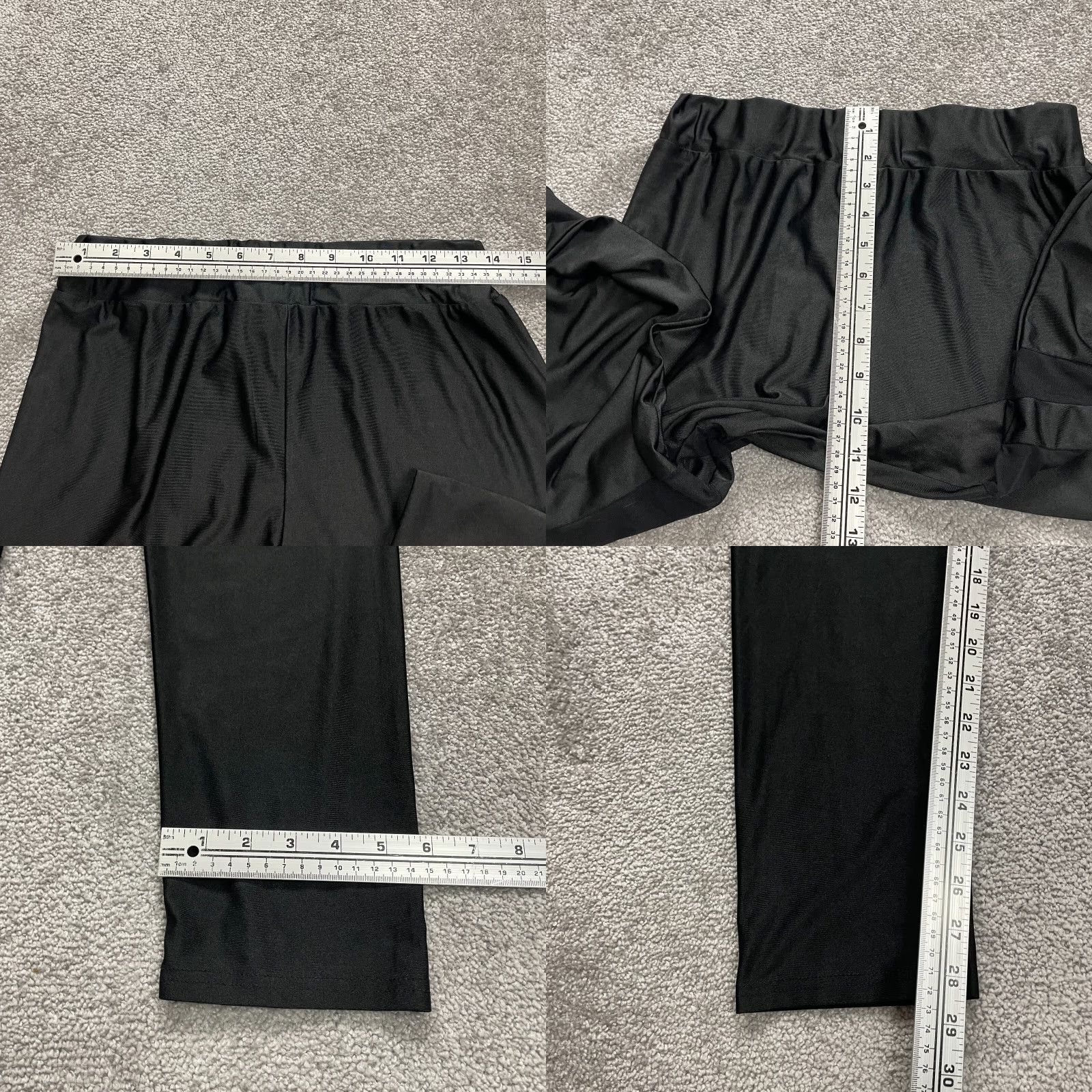 Shein Shein Black Pants Women's XL Straight Leg Activewear Trousers Athletic Jogging Yoga Gym 28x28.5 Size 40" / US 18 - 8 Thumbnail