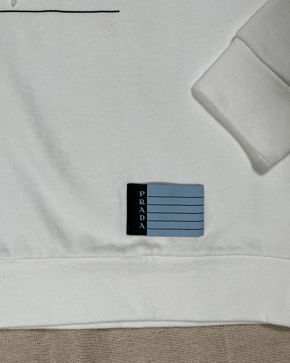 Prada Prada Raf Miuccia white hoodie M Size US M / EU 48-50 / 2 - 4 Thumbnail