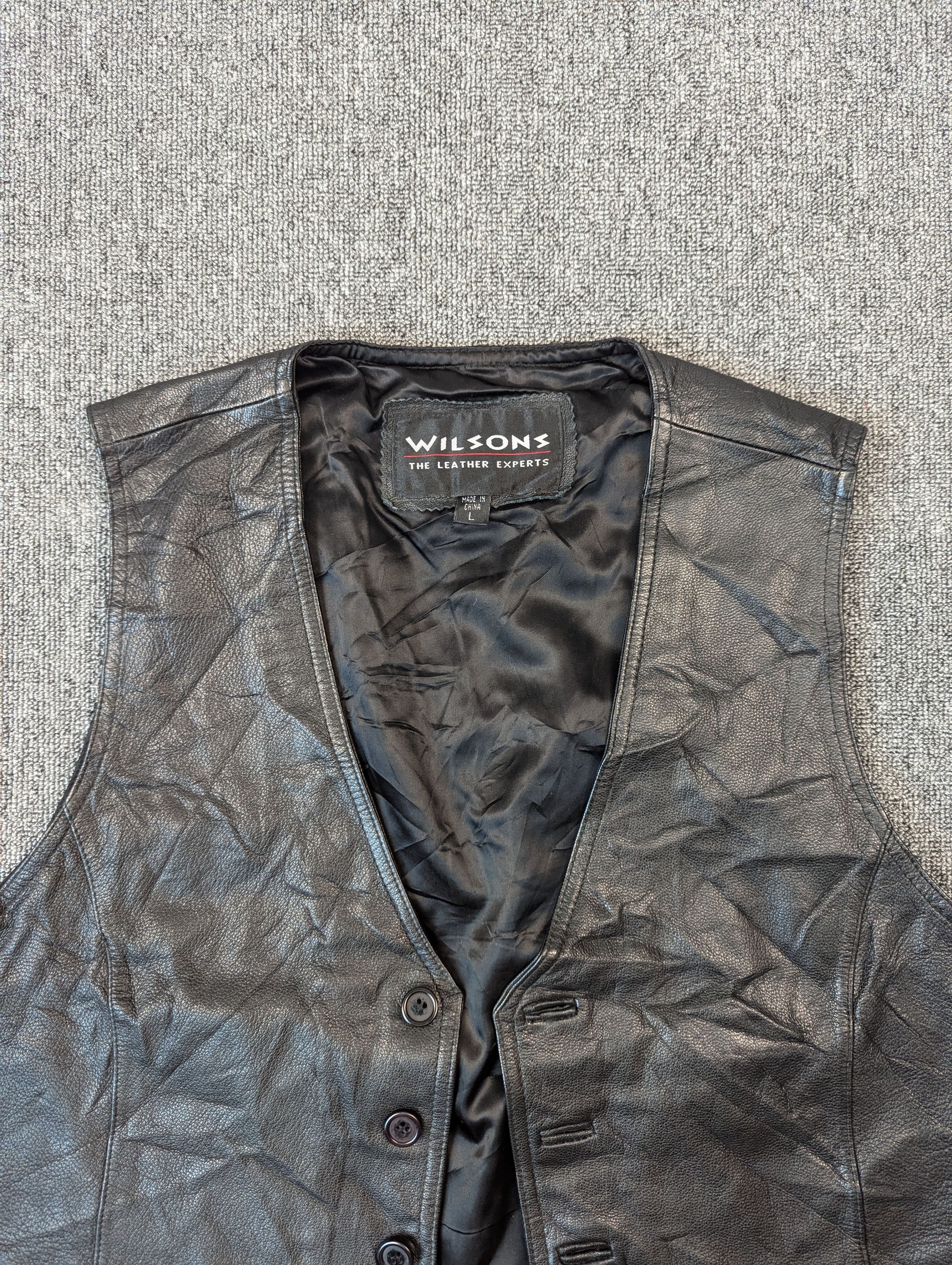 Wilsons Leather Vintage Wilsons Leather Vest Jacket Size US L / EU 52-54 / 3 - 4 Thumbnail