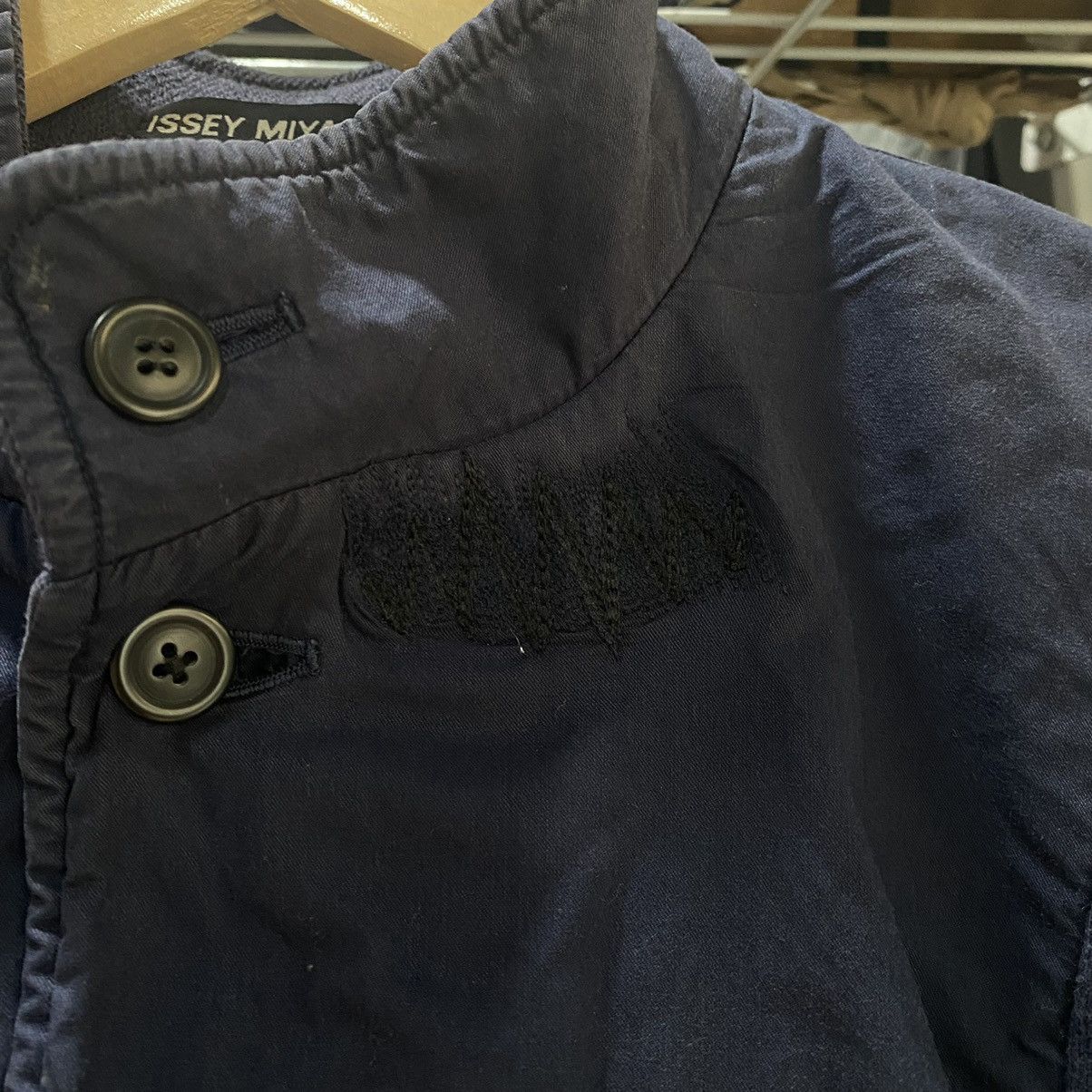 Issey Miyake × Vintage Vintage Issey Miyake Half Button Pocket Sweaters Size US L / EU 52-54 / 3 - 9 Thumbnail