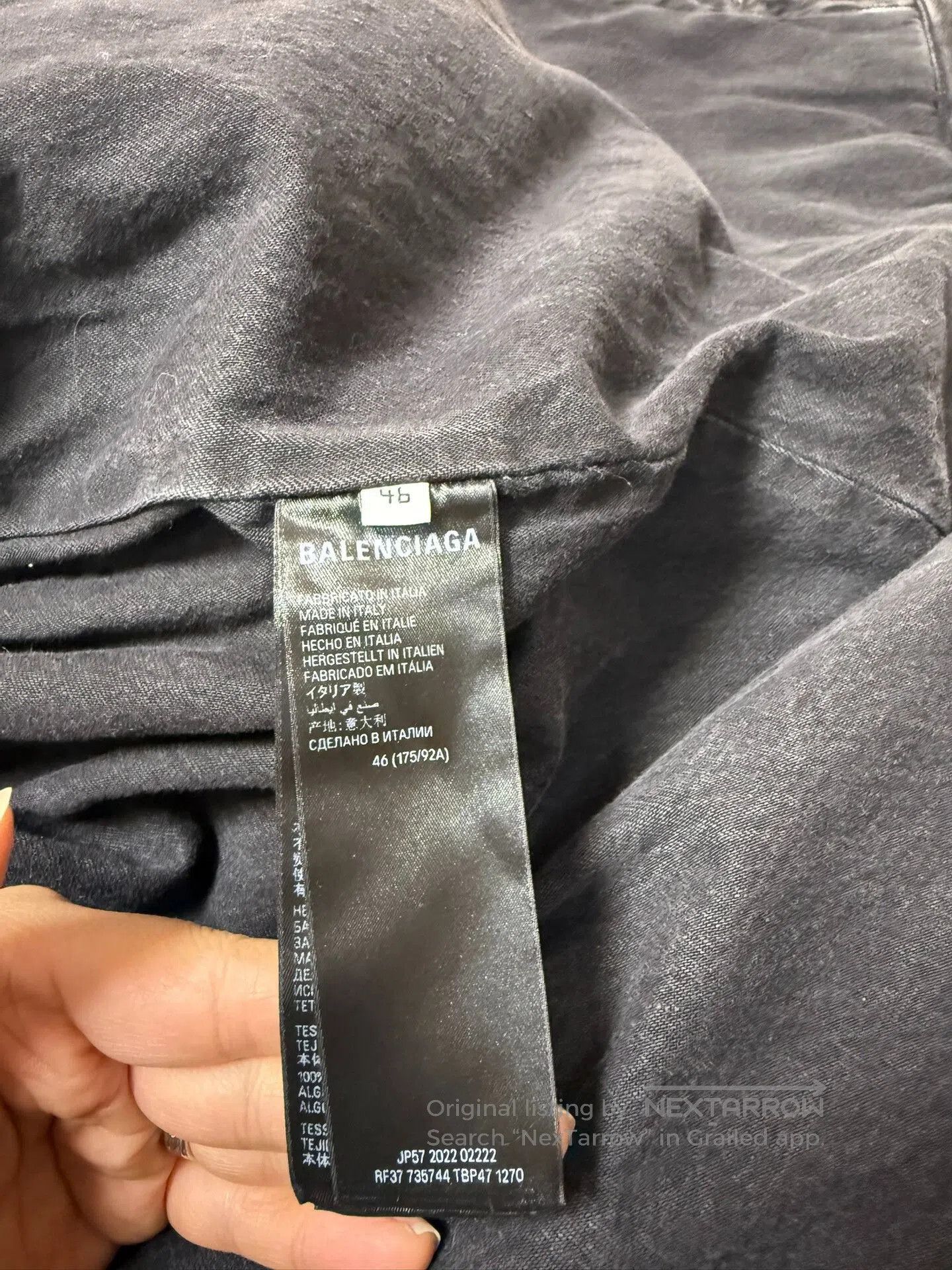 Balenciaga Balenciaga Denim Cotton Jacket. Size US S / EU 44-46 / 1 - 8 Thumbnail