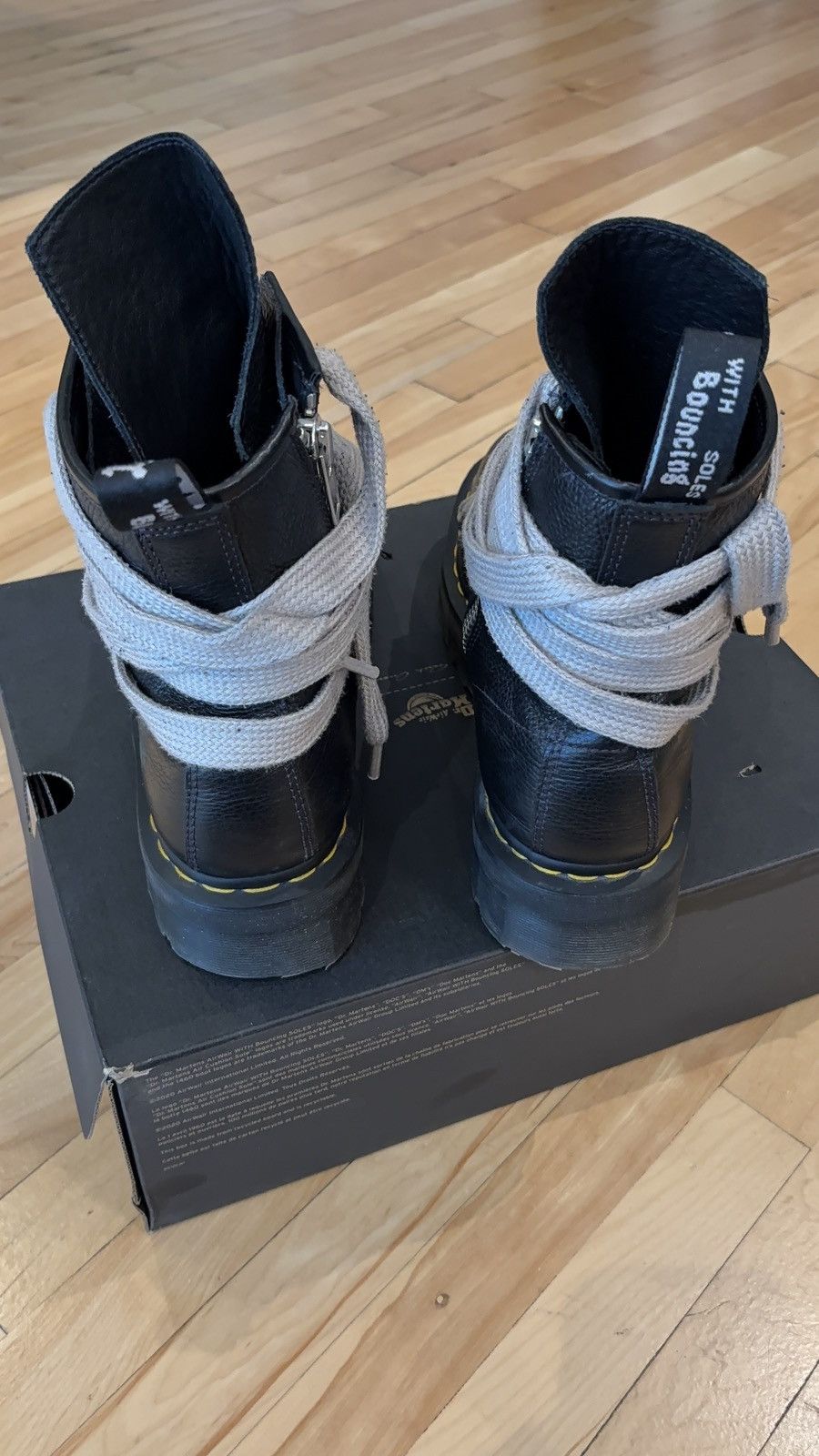 Dr. Martens × Rick Owens Dr. Martens x Rick Owens Jumbo Lace Boots Size US 12 / EU 45 - 4 Thumbnail