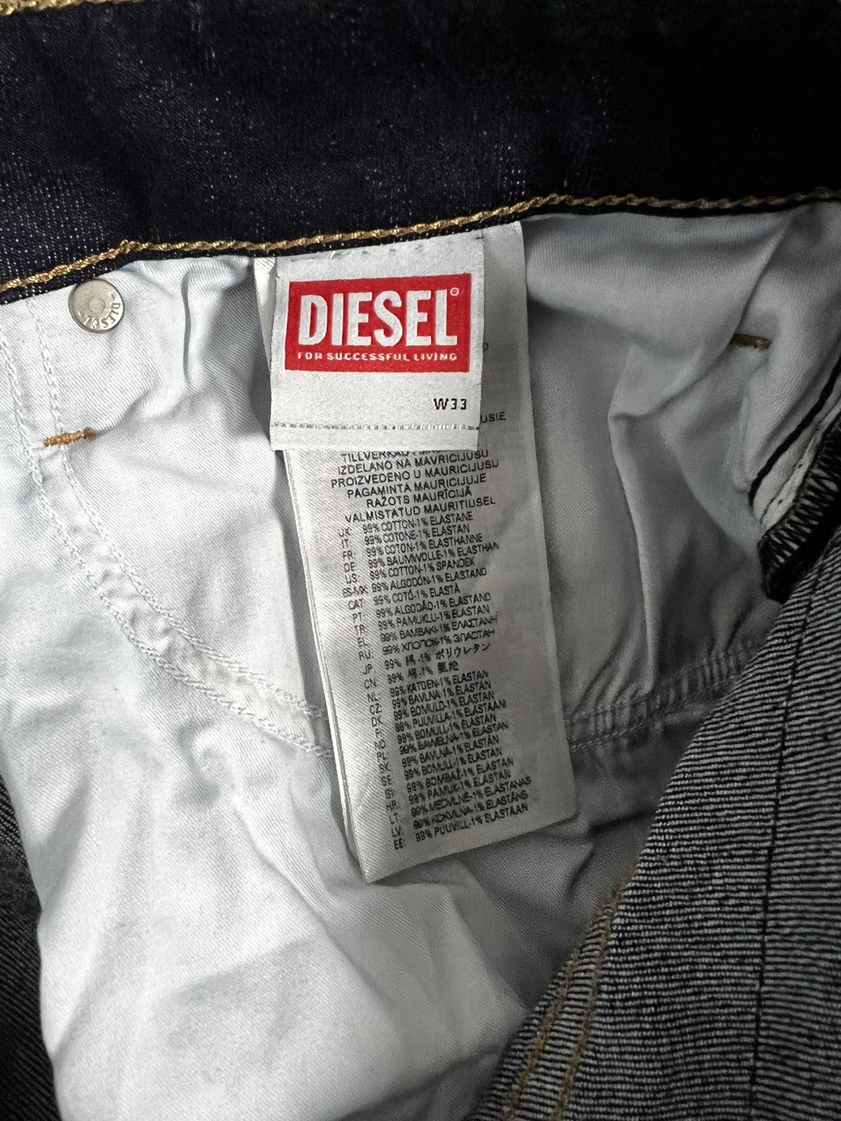 Diesel Diesel pants denim jeans L blue navy Size US 32 / EU 48 - 6 Thumbnail