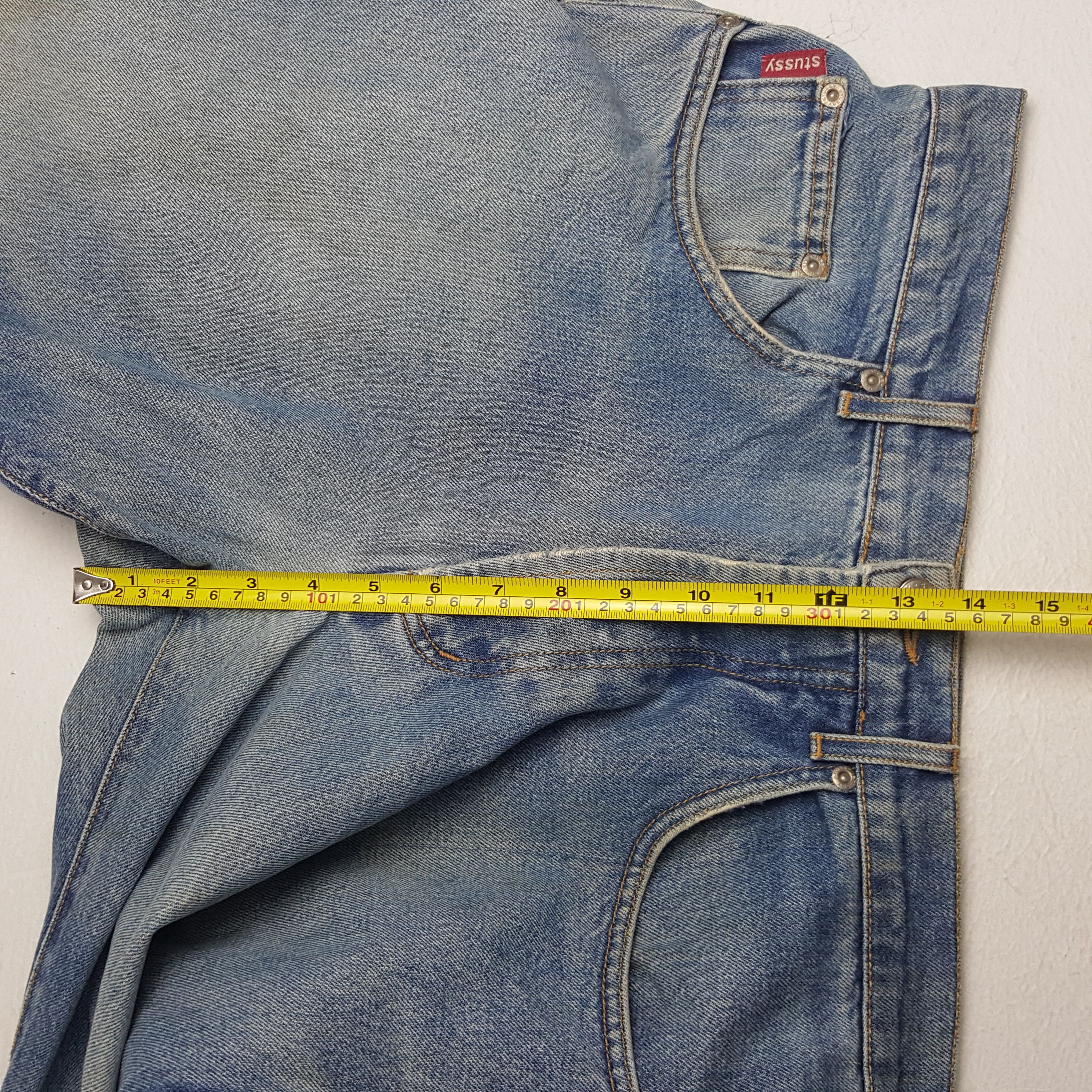 Stussy × Vintage Vintage Stussy USA Custom Art Logo Slimfit Denim Jeans Size 32" / US 10 / IT 46 - 8 Thumbnail
