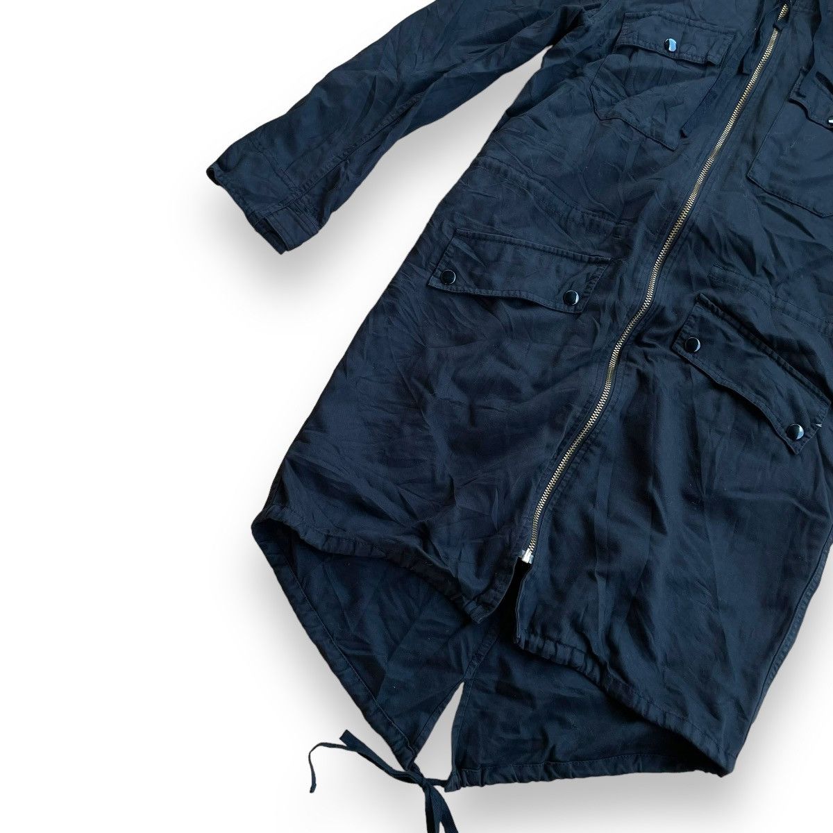 If Six Was Nine MYSTIC MULTIPOCKET FULL ZIP RACOON FUR HOODIE PARKA JACKET Size US M / EU 48-50 / 2 - 7 Thumbnail