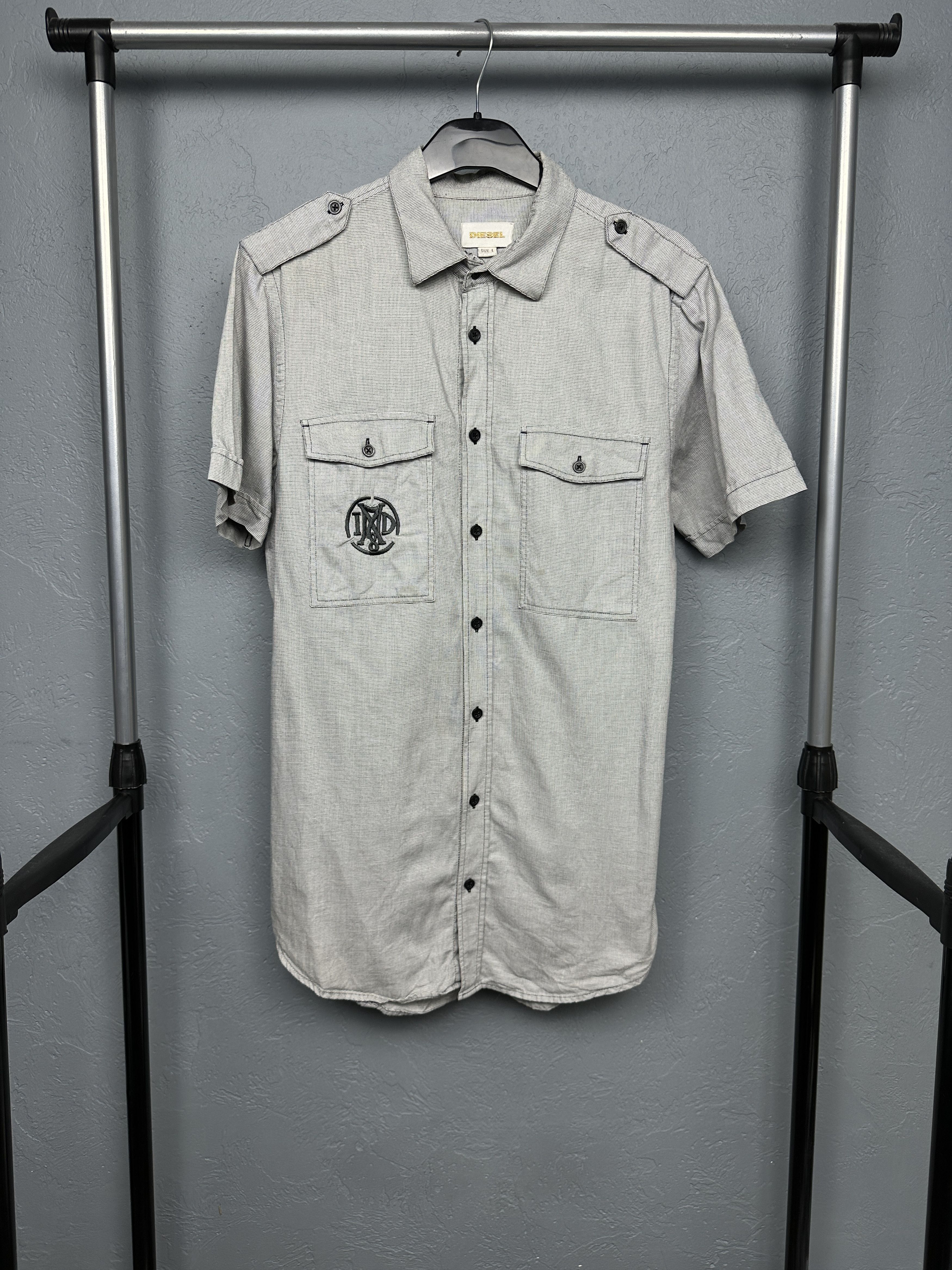 Diesel Diesel Mens Short Sleeve Shirt Size US L / EU 52-54 / 3 - 3 Thumbnail