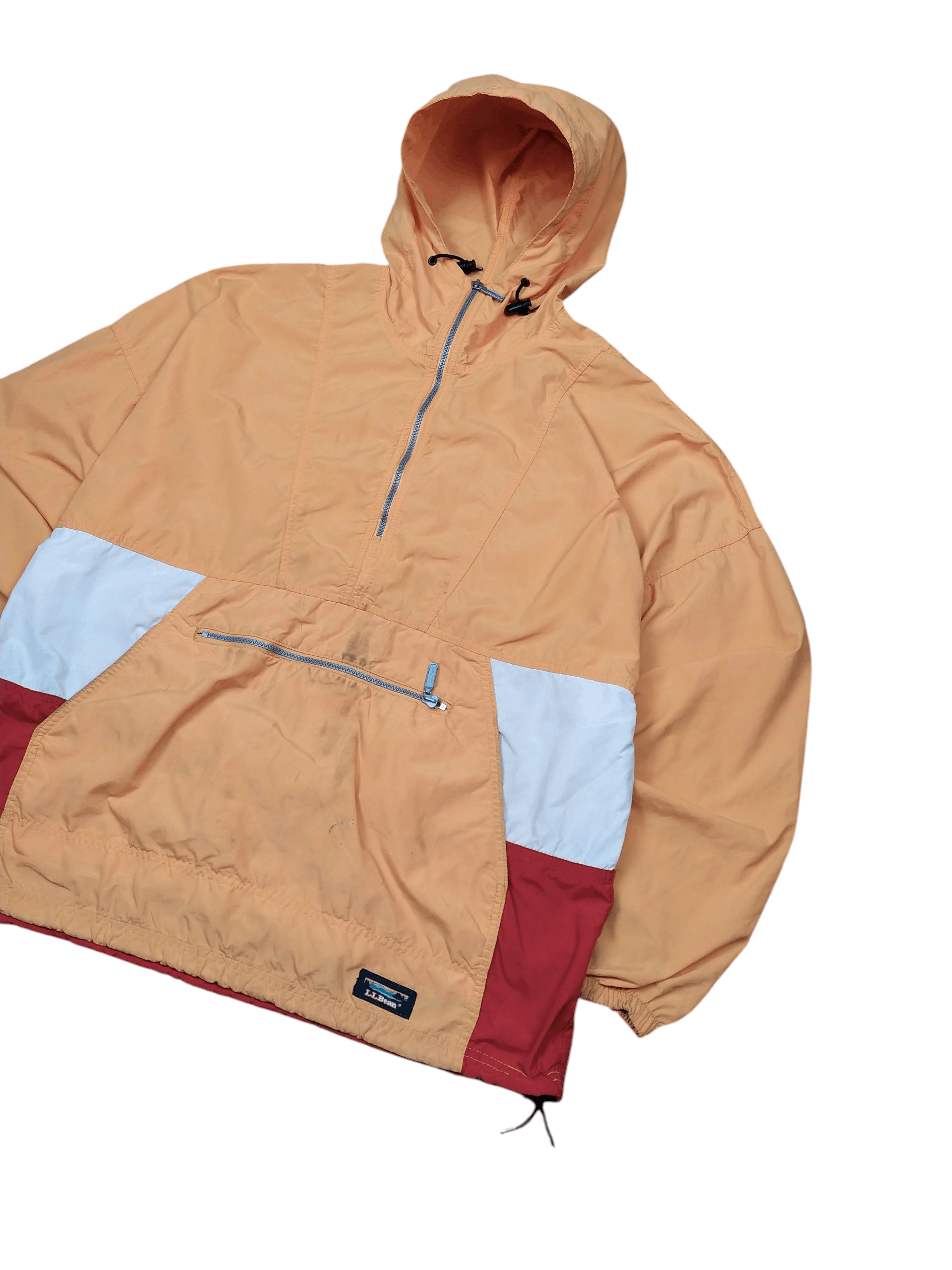 L.L. Bean Vintage 90's LL.Bean Anorak Nylon Hoodie Jacket Size US XXL / EU 58 / 5 - 2 Thumbnail