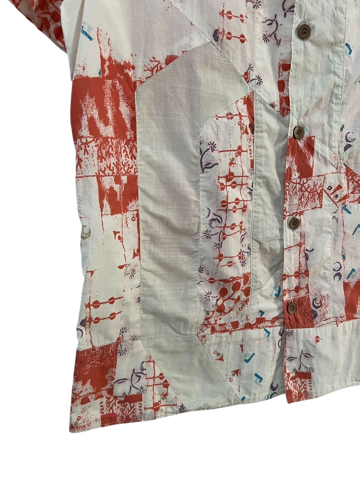 Marithe + Francois Girbaud 2000s MFG Reworked Art Printed Button Shirt Size US M / EU 48-50 / 2 - 5 Thumbnail