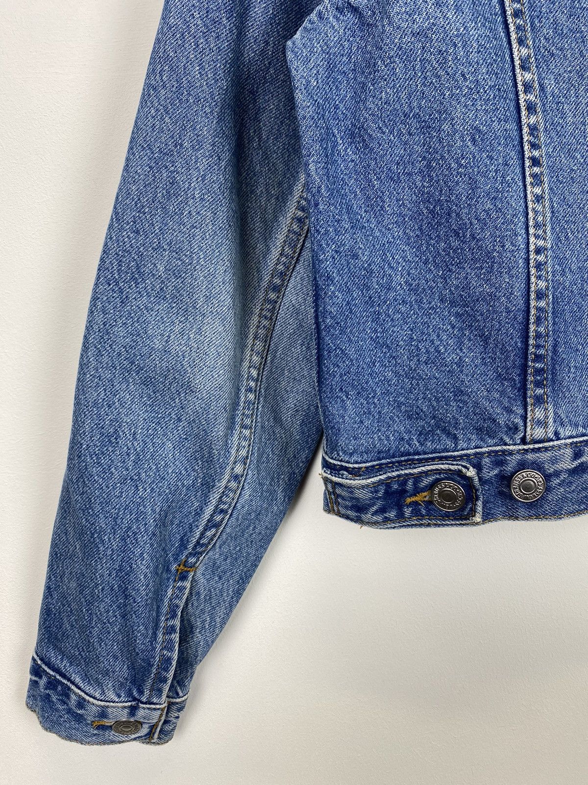 Levi's Vintage Levi’s Cropped Ladies Denim Jacket 90’s Jeans Y2K Size M / US 6-8 / IT 42-44 - 10 Thumbnail