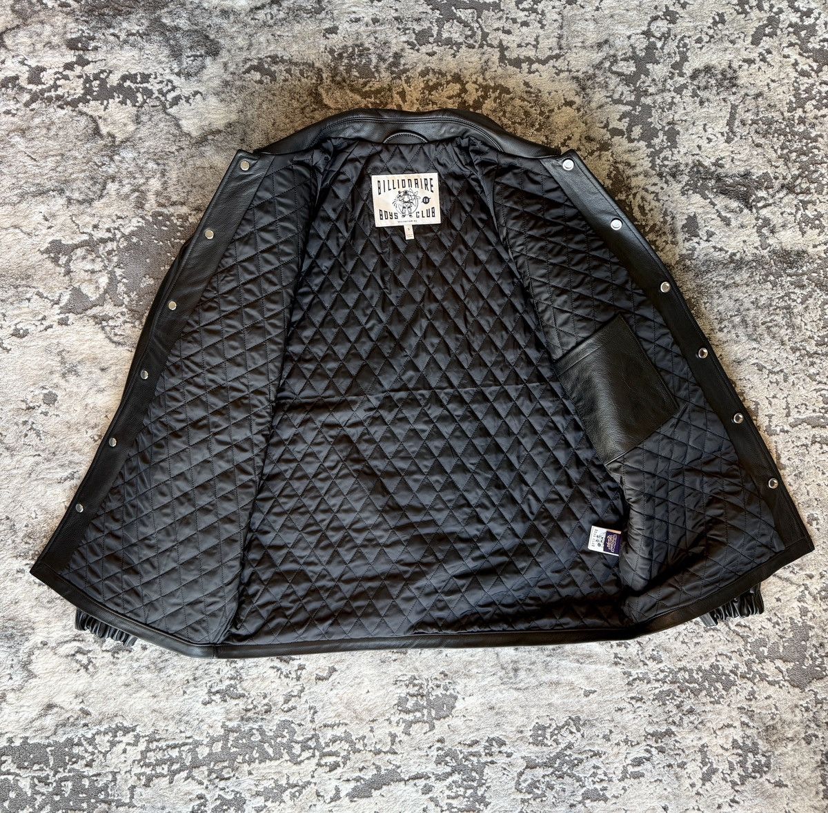 Billionaire Boys Club BILLIONAIRE BOYS CLUB LEATHER COACH JACKET- BLACK, size S Size US S / EU 44-46 / 1 - 5 Thumbnail