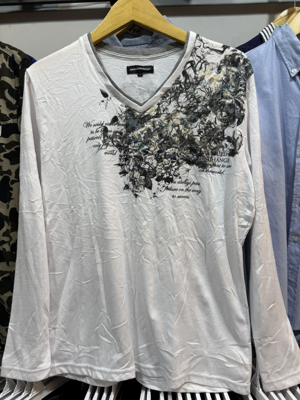 Japanese Brand Semantic Design Floral Vtg Tshirt Size US L / EU 52-54 / 3 - 1 Thumbnail