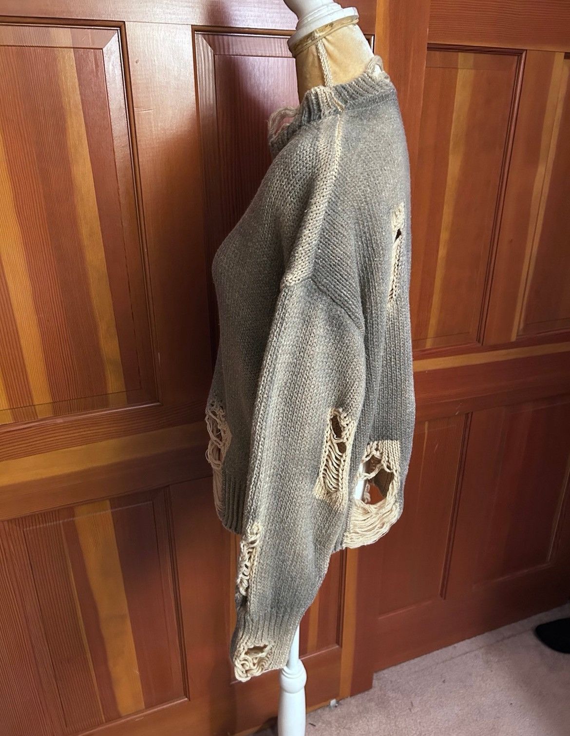 Designer × Other NWT, Lavishly Paris Women’s Distressed Oversized Sweater. Size S / US 4 / IT 40 - 10 Thumbnail