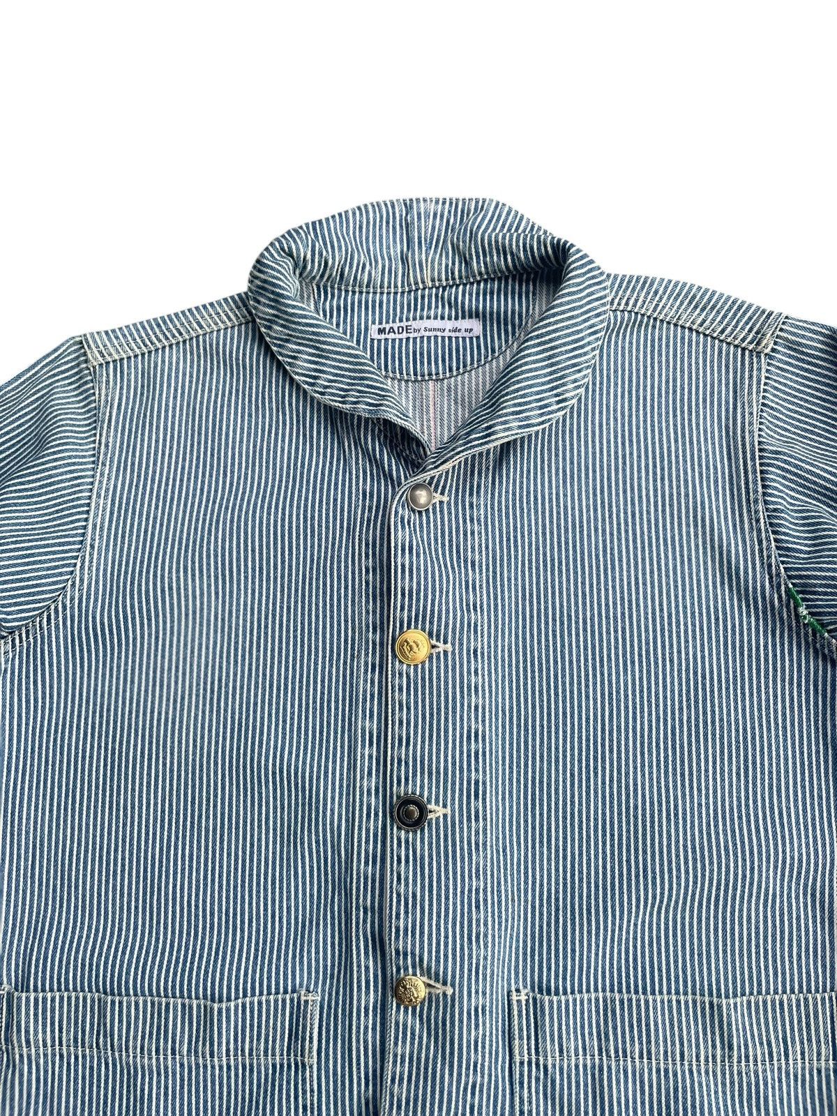 Japanese Brand Vintage Sunny Side Up Hickory Shawl Jacket Size US L / EU 52-54 / 3 - 3 Thumbnail