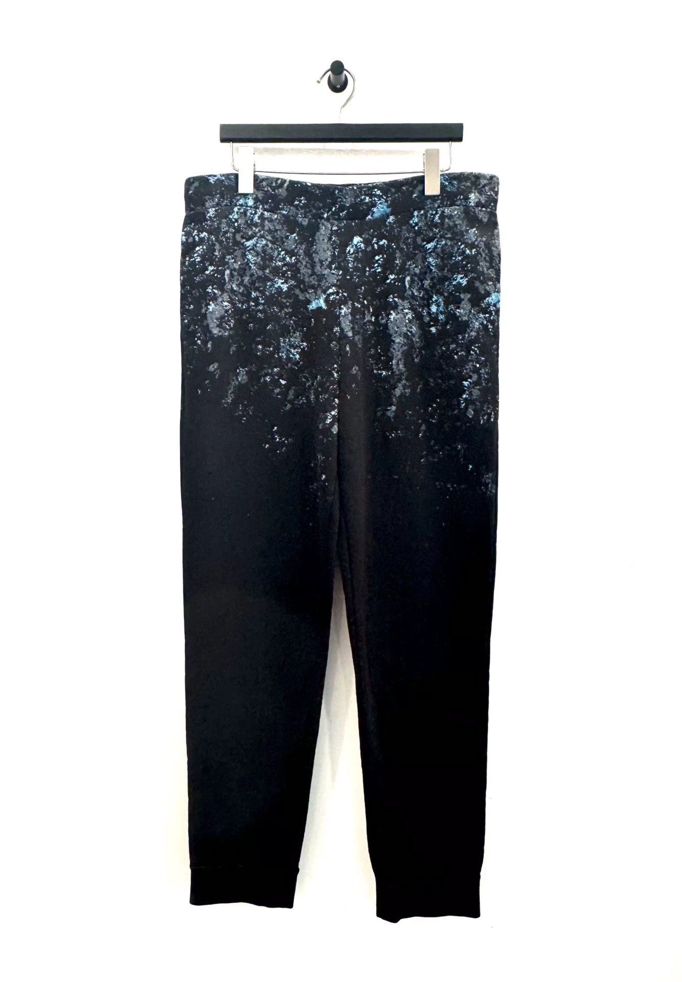 Balenciaga Balenciaga Men's Black Casual Pants with Tie-Dye Print Size US 32 / EU 48 - 1 Thumbnail