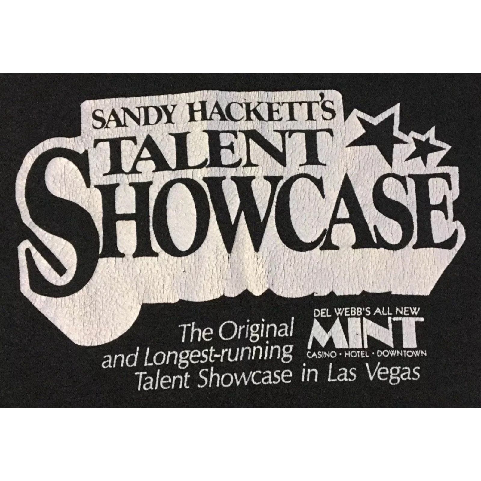 Hackett VINTAGE 80s Sandy Hackett Talent Show Faded Short Sleeve Hoodie Mens Black S Surf Skate Grunge 90s Size US S / EU 44-46 / 1 - 3 Thumbnail