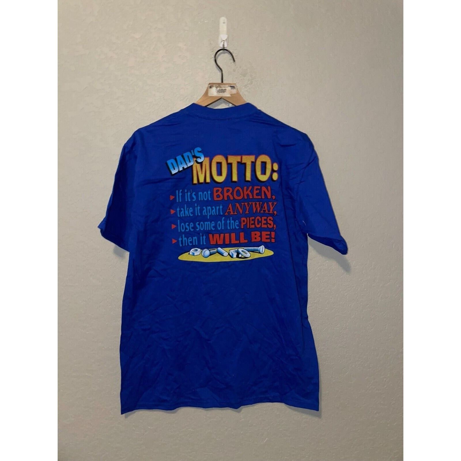 Jerzees Vintage Test Print Shirt Voices In My Head Dads Tee VTG 90s Size US L / EU 52-54 / 3 - 6 Thumbnail