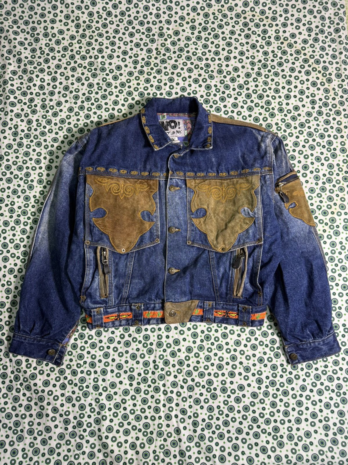 Other Vintage No! Jeans western denim jacket 80s/90s Size US L / EU 52-54 / 3 - 2 Thumbnail
