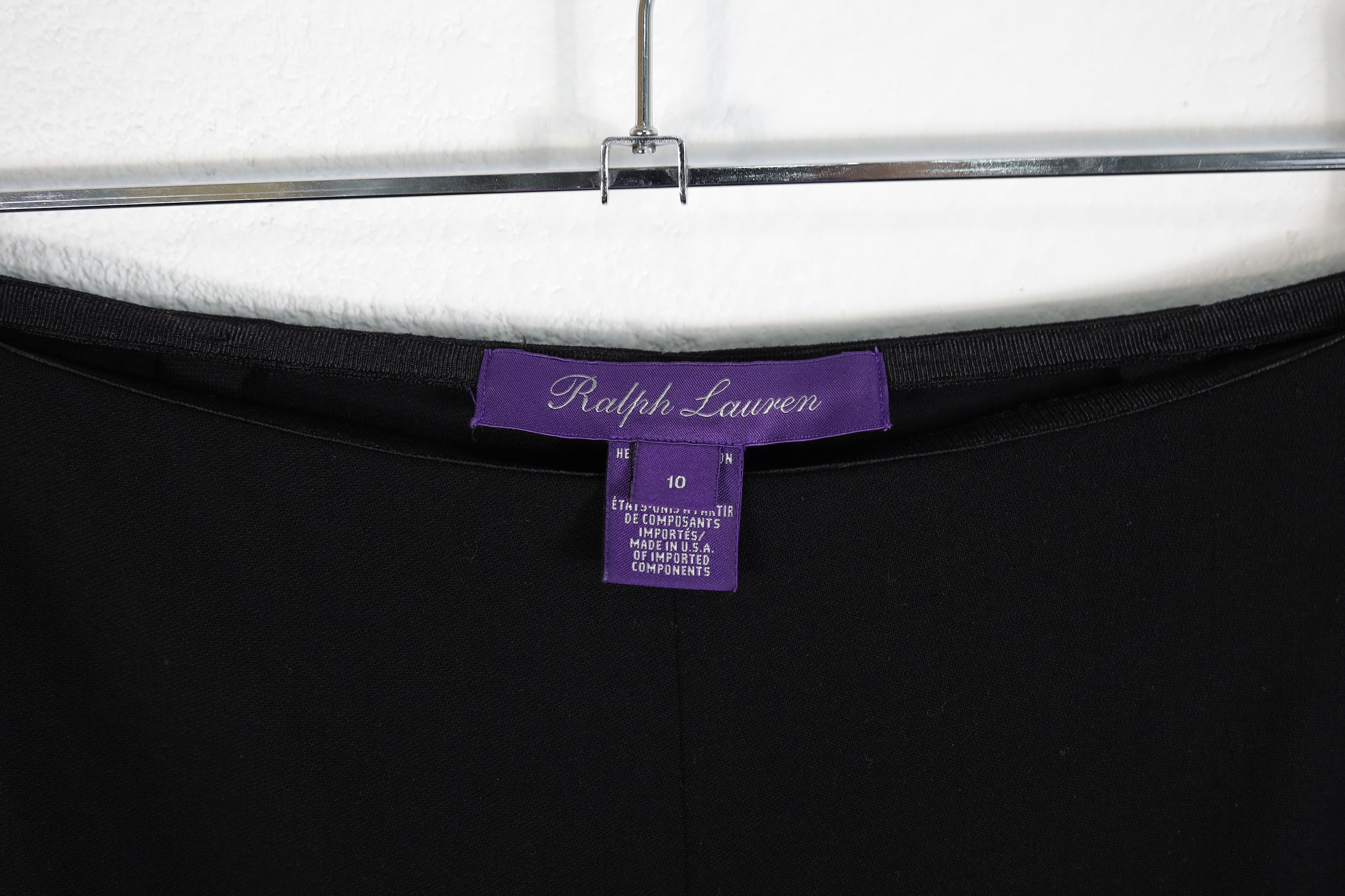 Polo Ralph Lauren × Ralph Lauren Purple Label Womens Ralph Lauren Purple Label Black Wool Pants Trousers Size 32" / US 10 / IT 46 - 5 Thumbnail