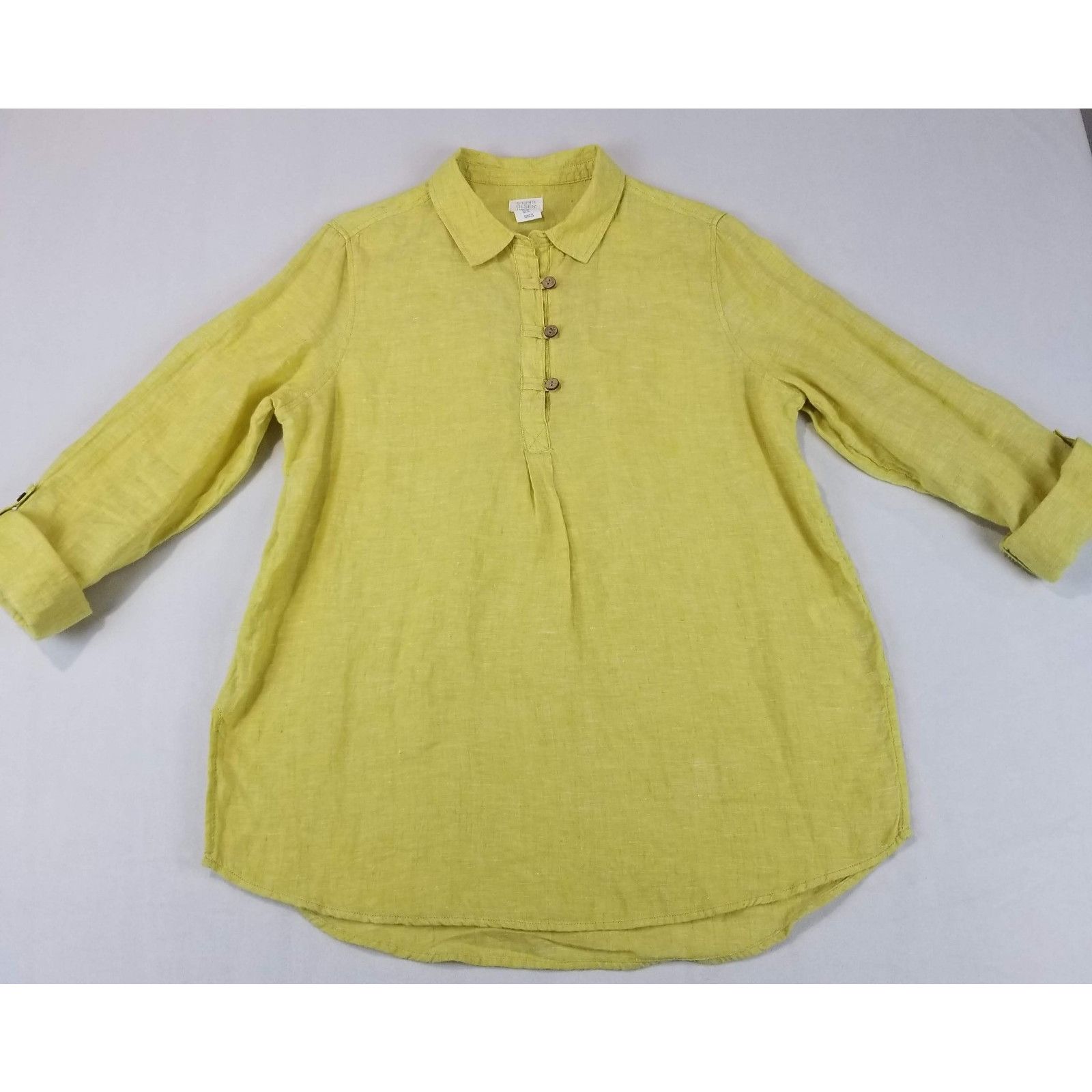 Other Sigrid Olsen 100% Linen Tunic Shirt Medium Lagenlook Artisan Size M / US 6-8 / IT 42-44 - 11 Thumbnail