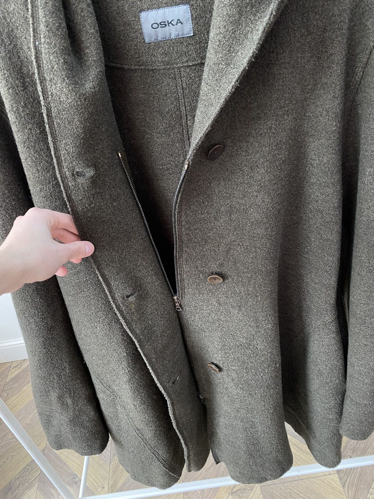 OSKA Vintage Oska Alpaca wool hooded coat Size S / US 4 / IT 40 - 9 Thumbnail