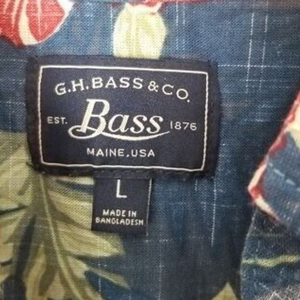 G.H. Bass & Co. GH Bass & Co Mens Floral Button Shirt XXL Tropical Hawaiian Size US XXL / EU 58 / 5 - 5 Thumbnail