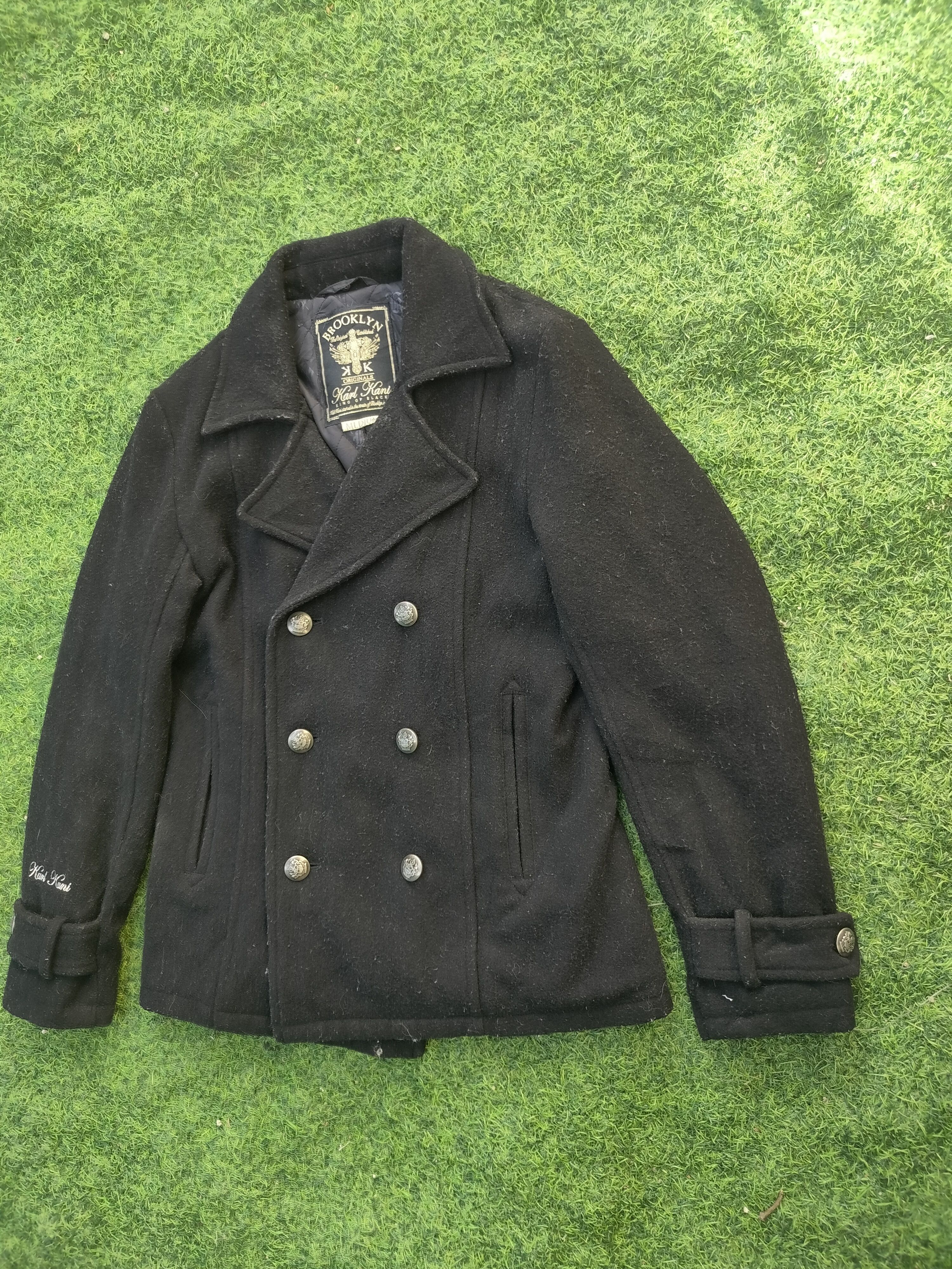 Brooklyn Clothing KARL KANI WOOL COAT Size US M / EU 48-50 / 2 - 3 Thumbnail